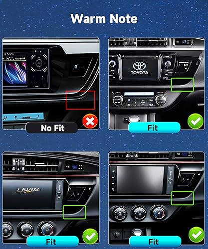 Miniatura 2 de Radio estéreo de coche 2G 64G para Toyota CorollaLevin 2014-2017 con juego de coche inalámbrico Android Auto, podofo 10.1 pulgadas HD IPS pantalla