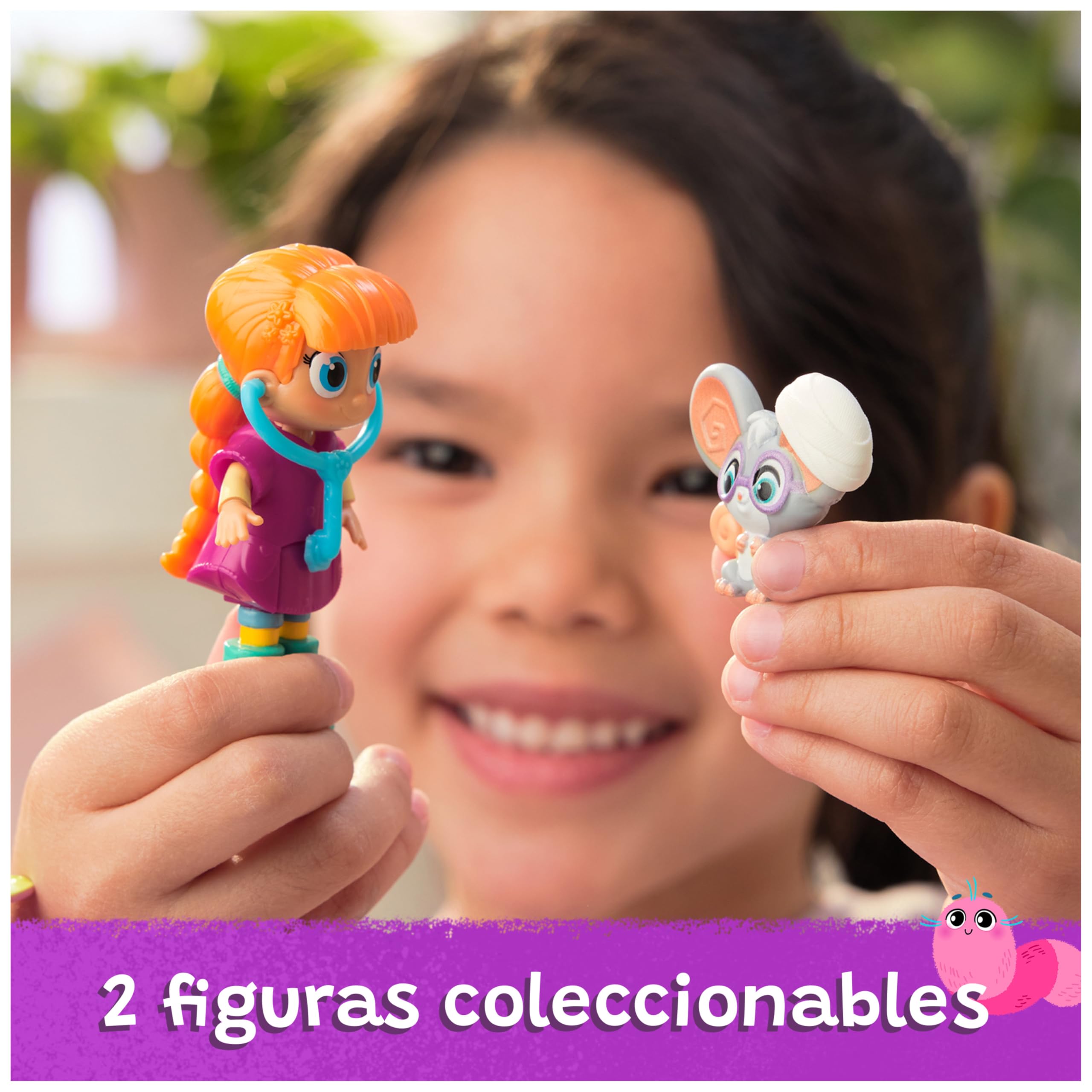 Vida The Vet - Pack Clínica Veterinaria Casa del Árbol con Figuras de Vida y Sunny + Accesorios - Vida la Veterinaria Juguetes - Juguetes niñas 3 años + - Regalo Niña 3 Años + Casa Muñecas