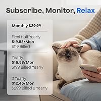 Vista 7 de Waggle Monitor de temperatura para mascotas 4G (Lite) - No necesita WiFi - Aplicación en tiempo real, SMS y alertas de correo electrónico