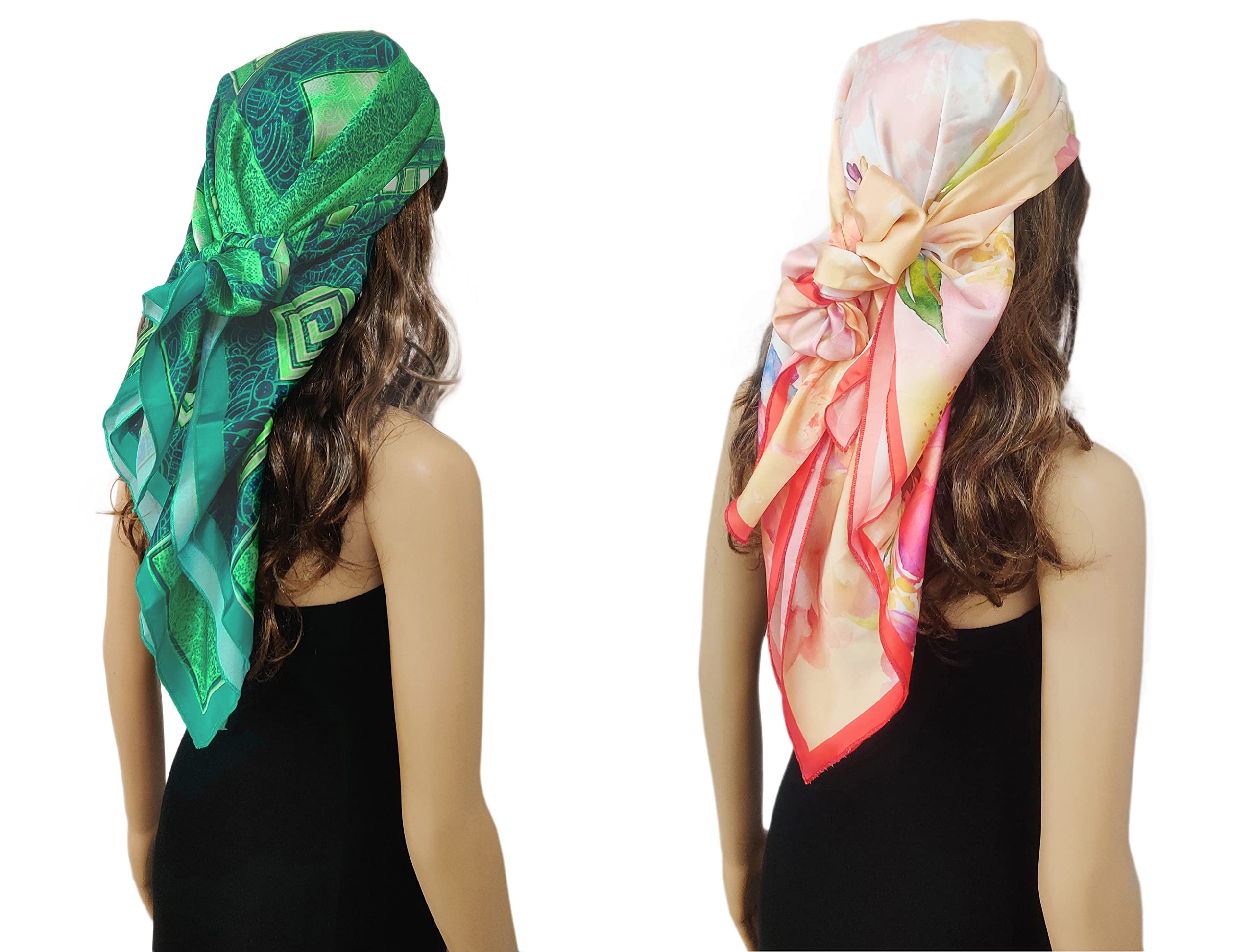 Buy ONE ECHELON Satin Silk Scarf for Women Lightweight Fashion
