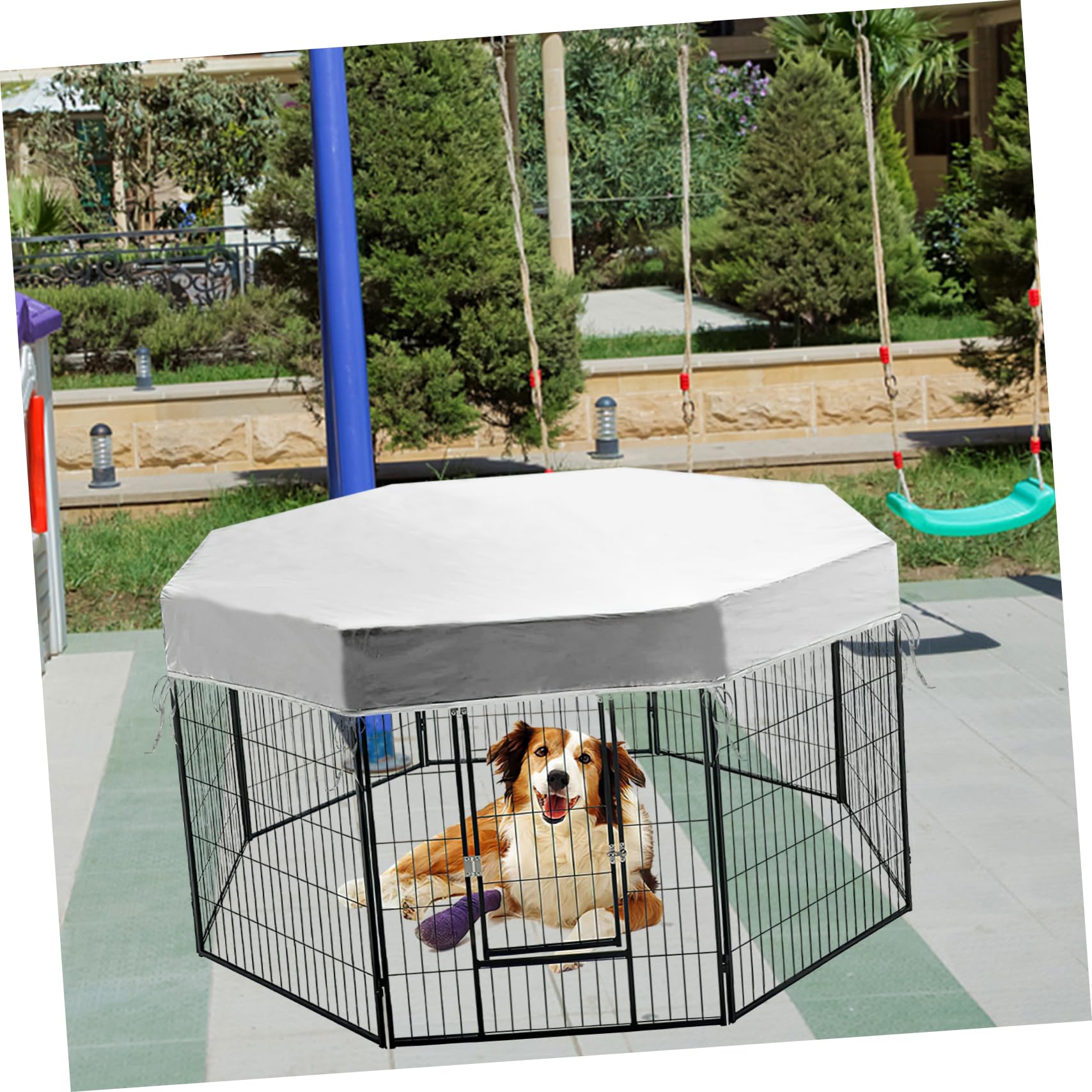 Cubierta para Jaula De Perro Protector Solar para Parque De Mascotas Sombra Interior y Exterior para Camping y Protección De Jaulas De Perro