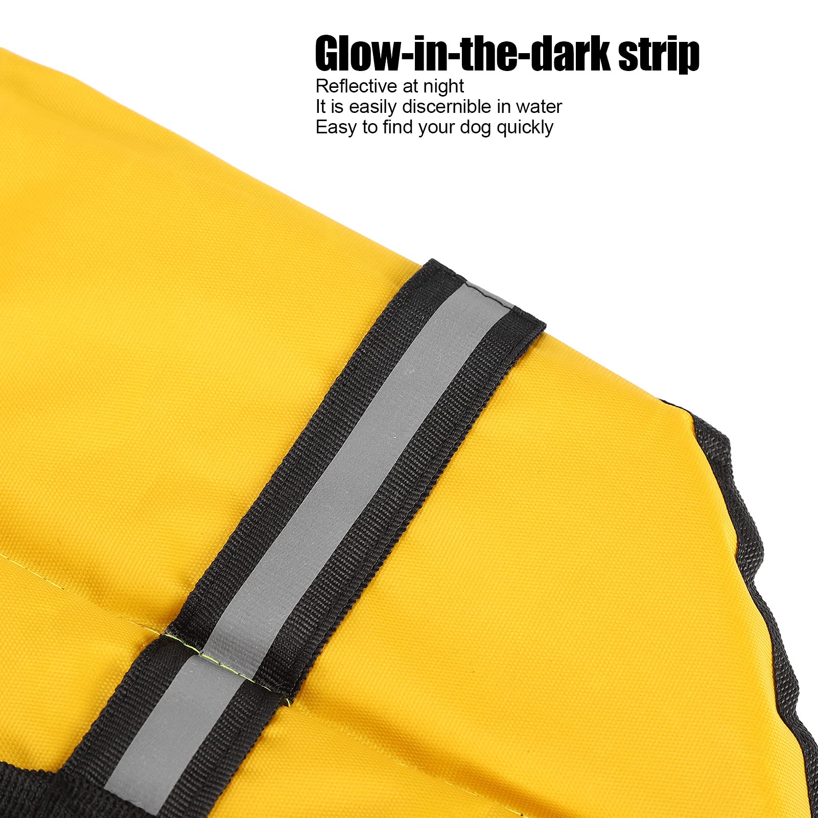 SYH&AQYE Maillot de Bain de sécurité pour Chien Gilet de Sauvetage pour Animaux de Compagnie Gilet de flottaison économiseur de Maillot de Bain pour Chiot sécurité de l'eau(XL-Jaune)