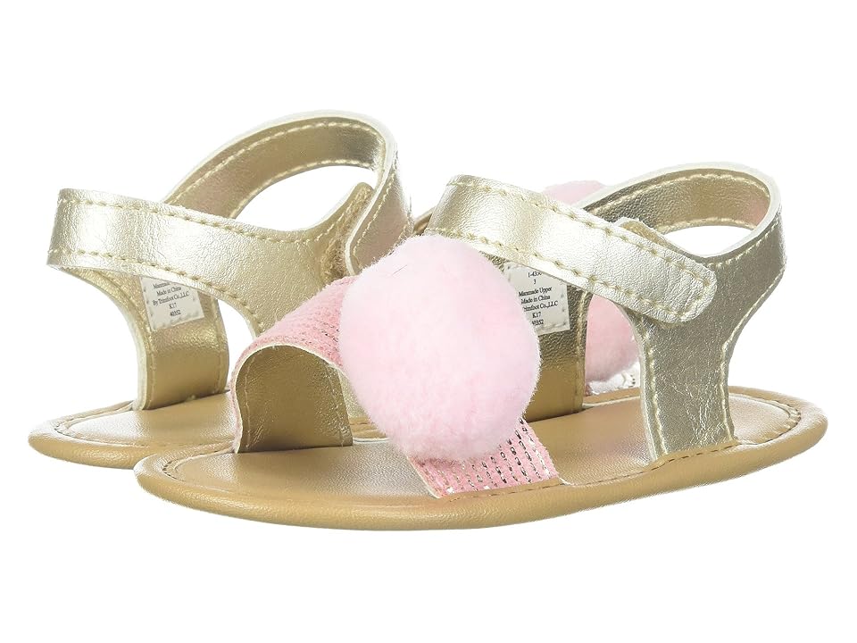 

Baby Deer Soft Sole Pom Pom Sandal (Infant) (Champagne) Girls Shoes