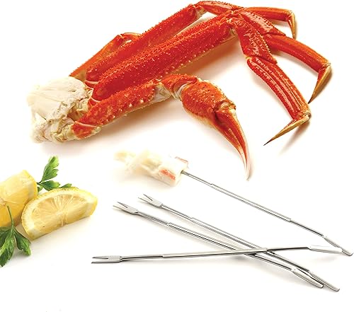 Miniatura 2 de Norpro801Acero Inoxidable Tenedores MariscoPicks Plata Plateado