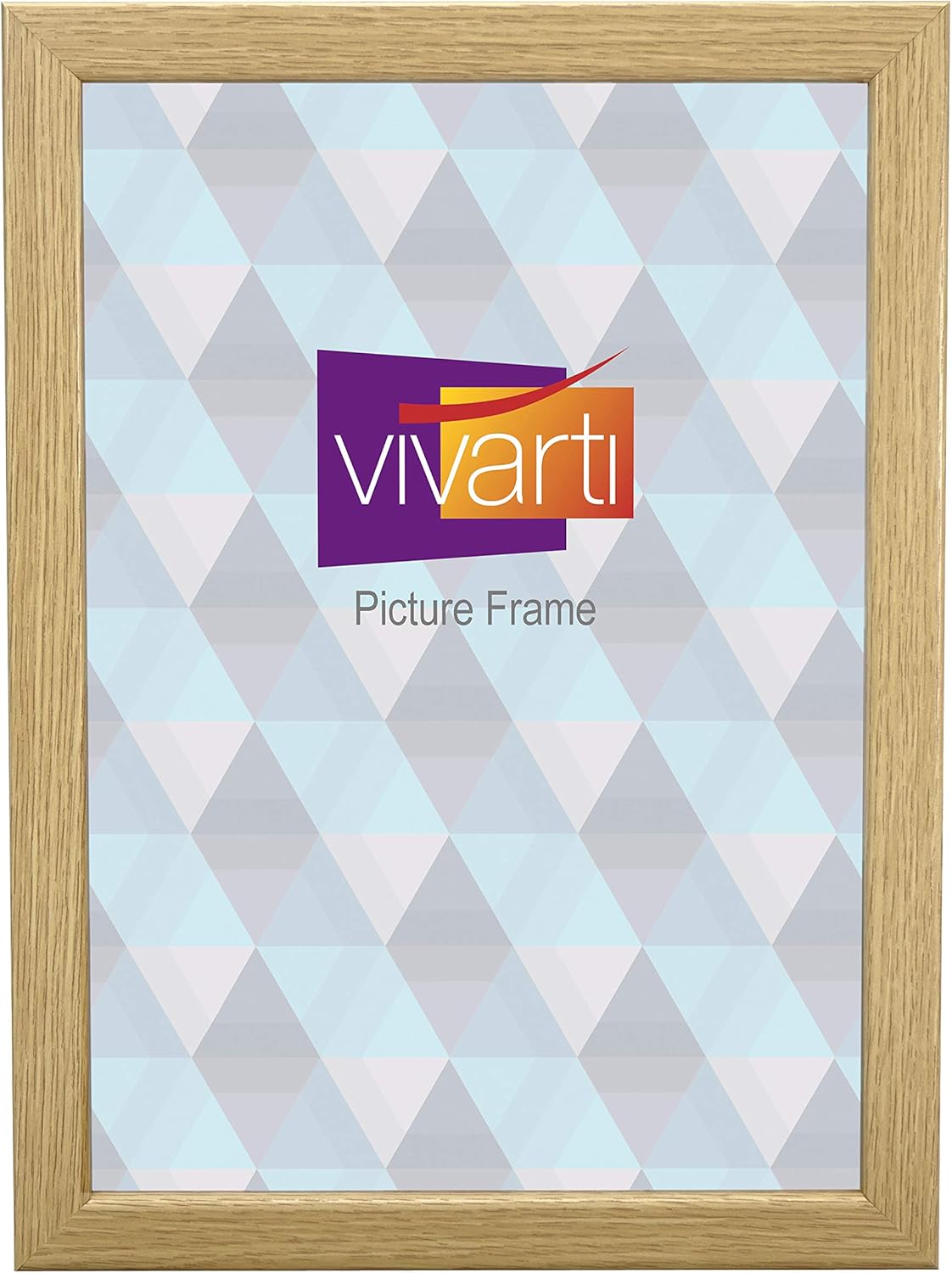 Vivarti Thin Oak Finish Picture Frame, A4 Certificate Size, 21 x 29.7cm