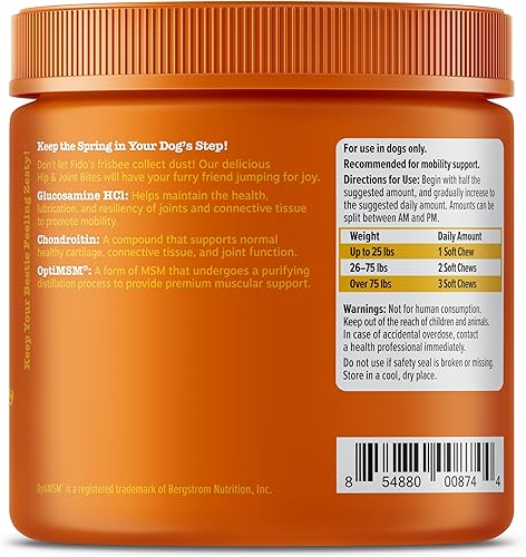Miniatura 7 de Zesty Paws Glucosamine for Dogs - Hip  Joint Health Soft Chews with Chondroitin  MSM - Functional Dog Supplement for Pet Mobility Support with Kelp