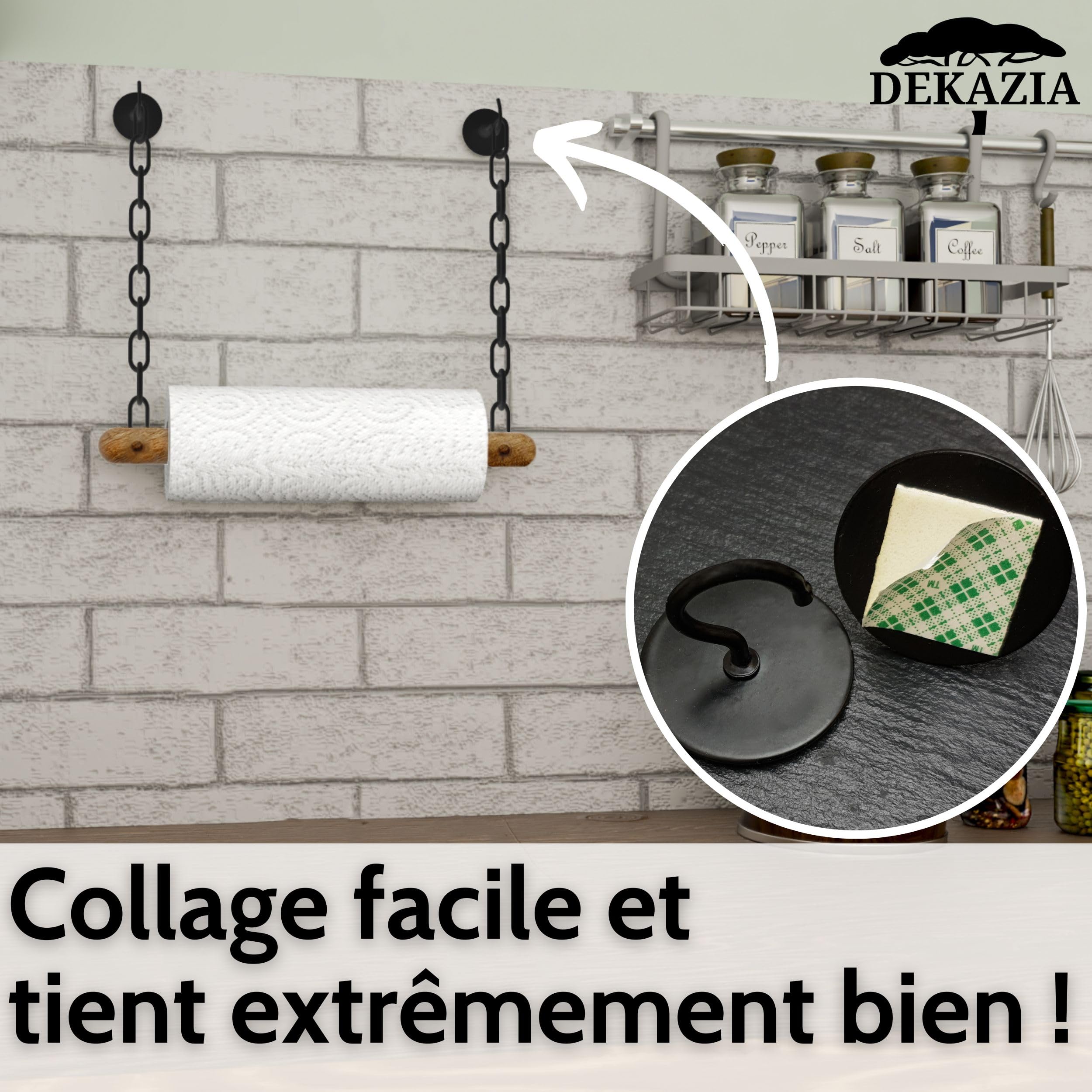 IDesign Küchenrollenhalter Aus Metall - Wandhalterung Für Papierhandtücher