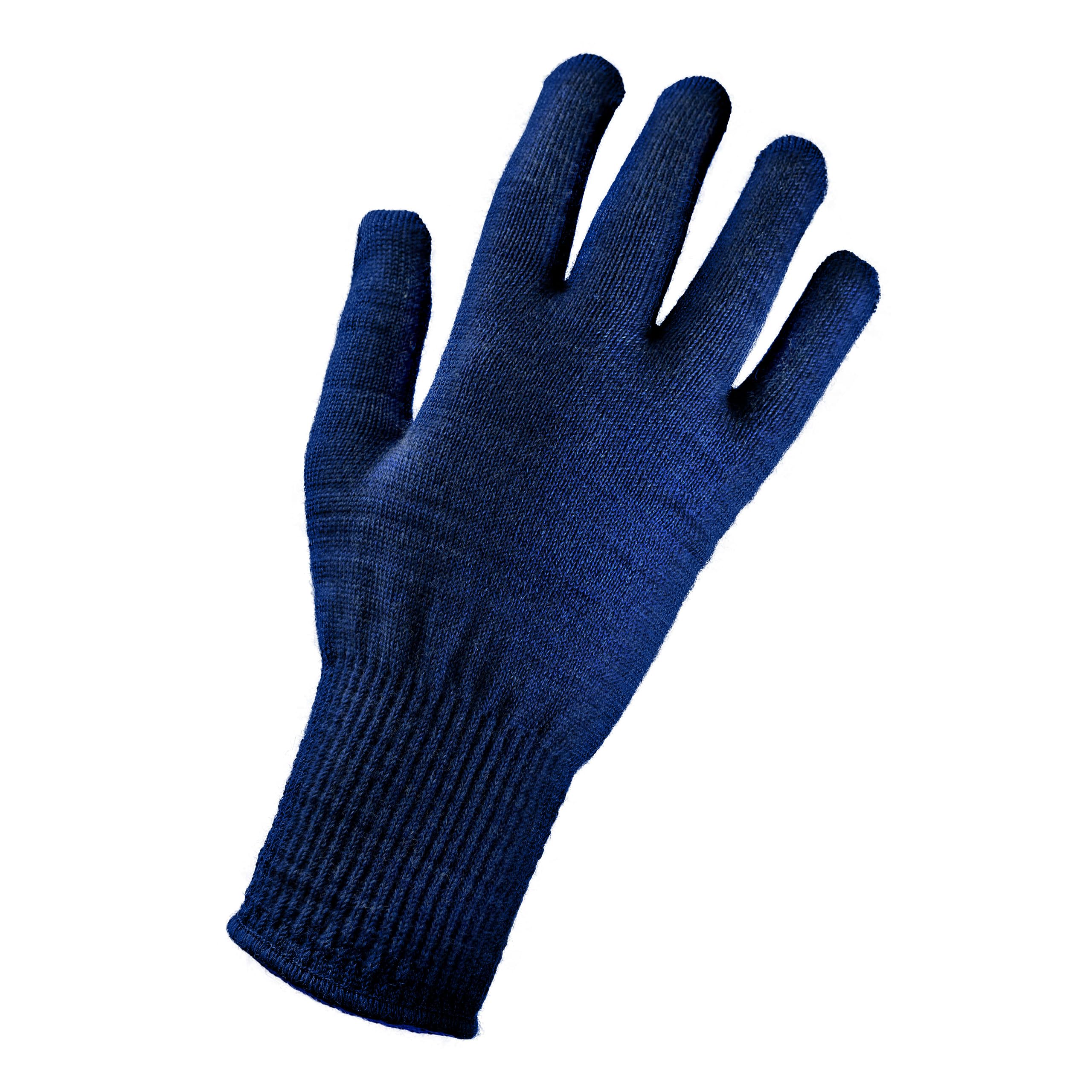 EDZ Merino Wool Thermal Liner Gloves Blue XL