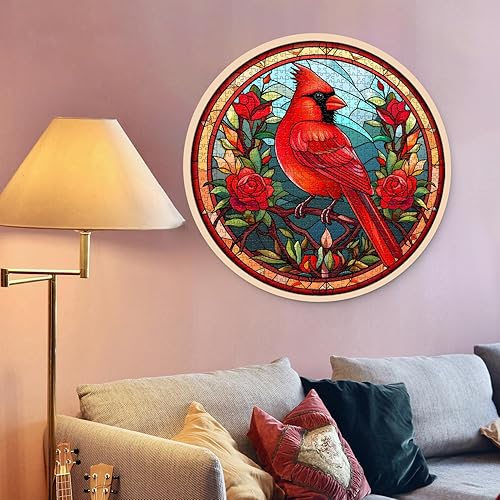 Miniatura 44 de Rompecabezas de Pájaros para Adultos de 1000 Piezas, Lindo Rompecabezas de Edredón de Jardín de Flores de Pájaros, Divertido Rompecabezas Floral con