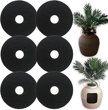 PurifyLogix Cat Litter Box Replacement Carbon Charcoal Filters Compatible with Hidden Cat Litter Box 6PCS  - Activated Carbon Charcoal Filters for Cat Litter Box, Absorbing Odor, Keep Home Fresh