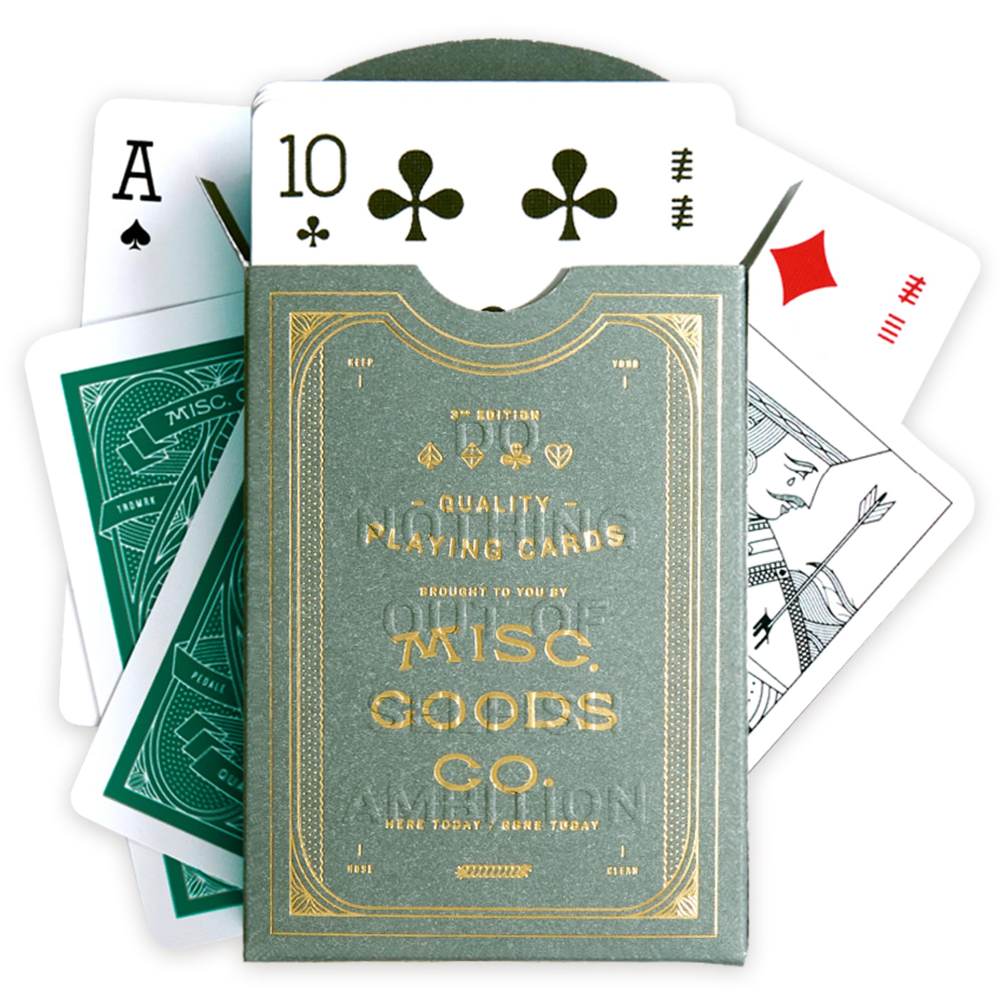 Playing Cards Deck of Cards | Unique Illustartion Characters and Symbols | Premium and Durable Materials with Embossed Details and Gold Foil Accents | Cacti