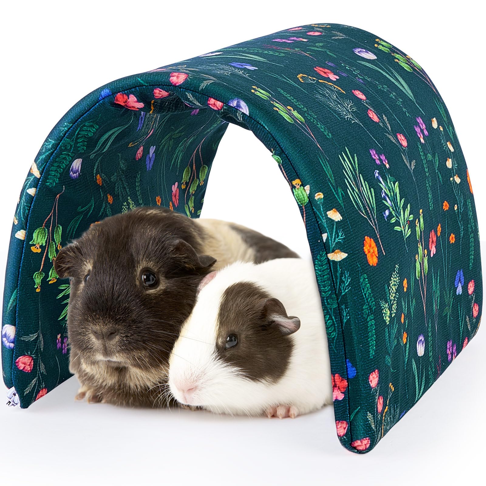 Bienbee Guinea Pig Tunnel, Guinea Pig Hideout, Washable Rabbit Tunnel and Bunny House, Rabbit Toys in Cages for Guinea Pig Bunny Rabbit Small Animal