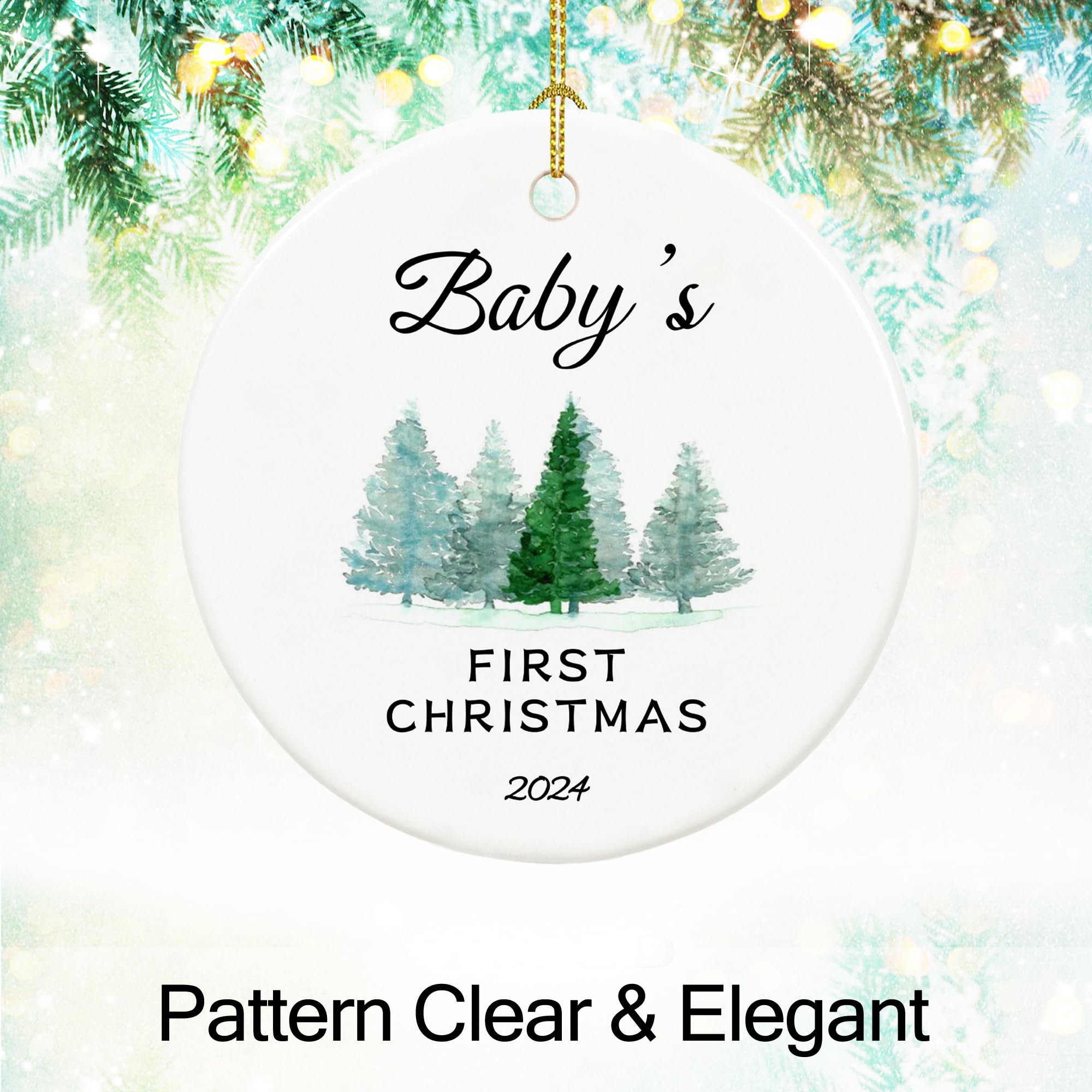 Amazon.co.jp: ファーストクリスマスベビーオーナメント2024、Babys