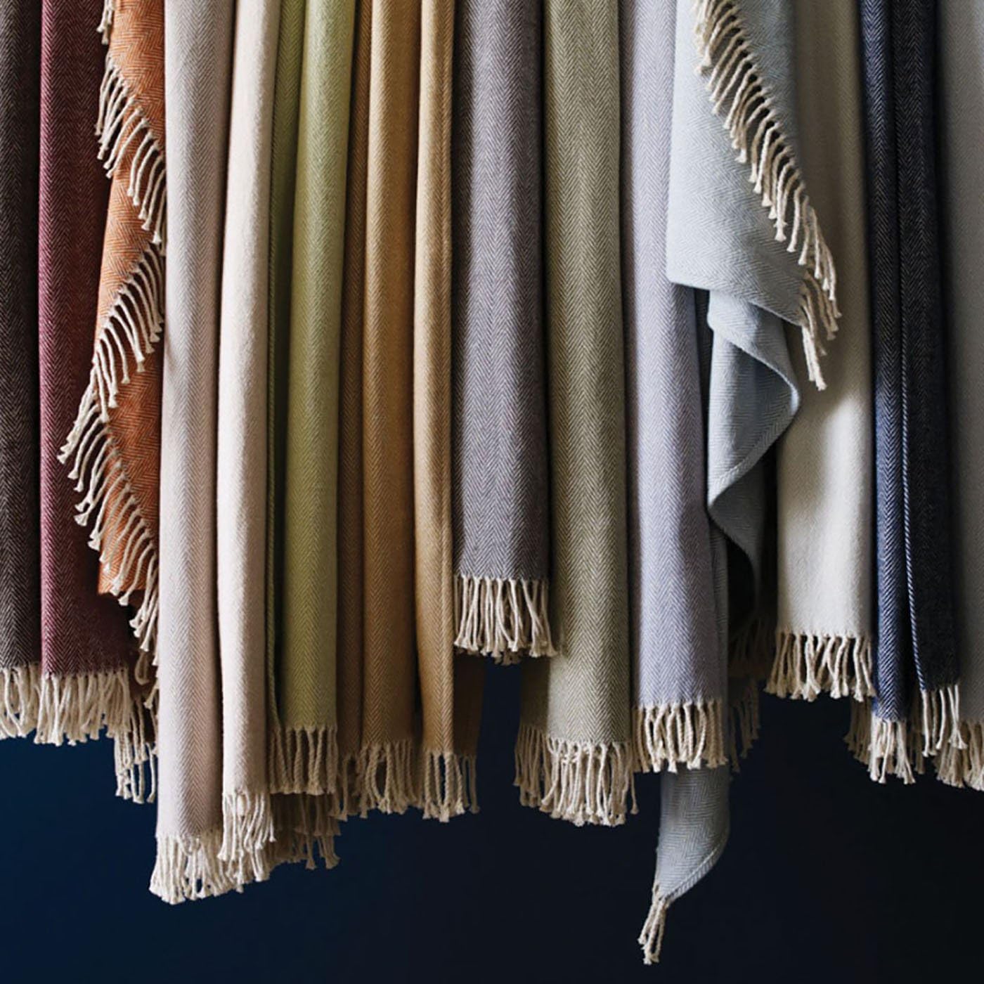 sferra herringbone throw