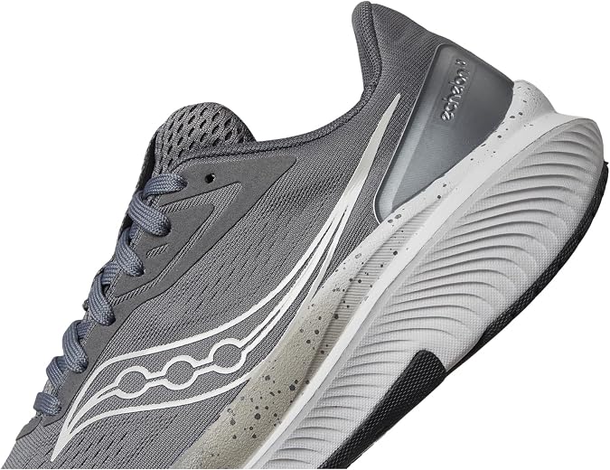 Saucony Men's Echelon 10 Sneaker, Carbon/Black, 8.5 X-Wide