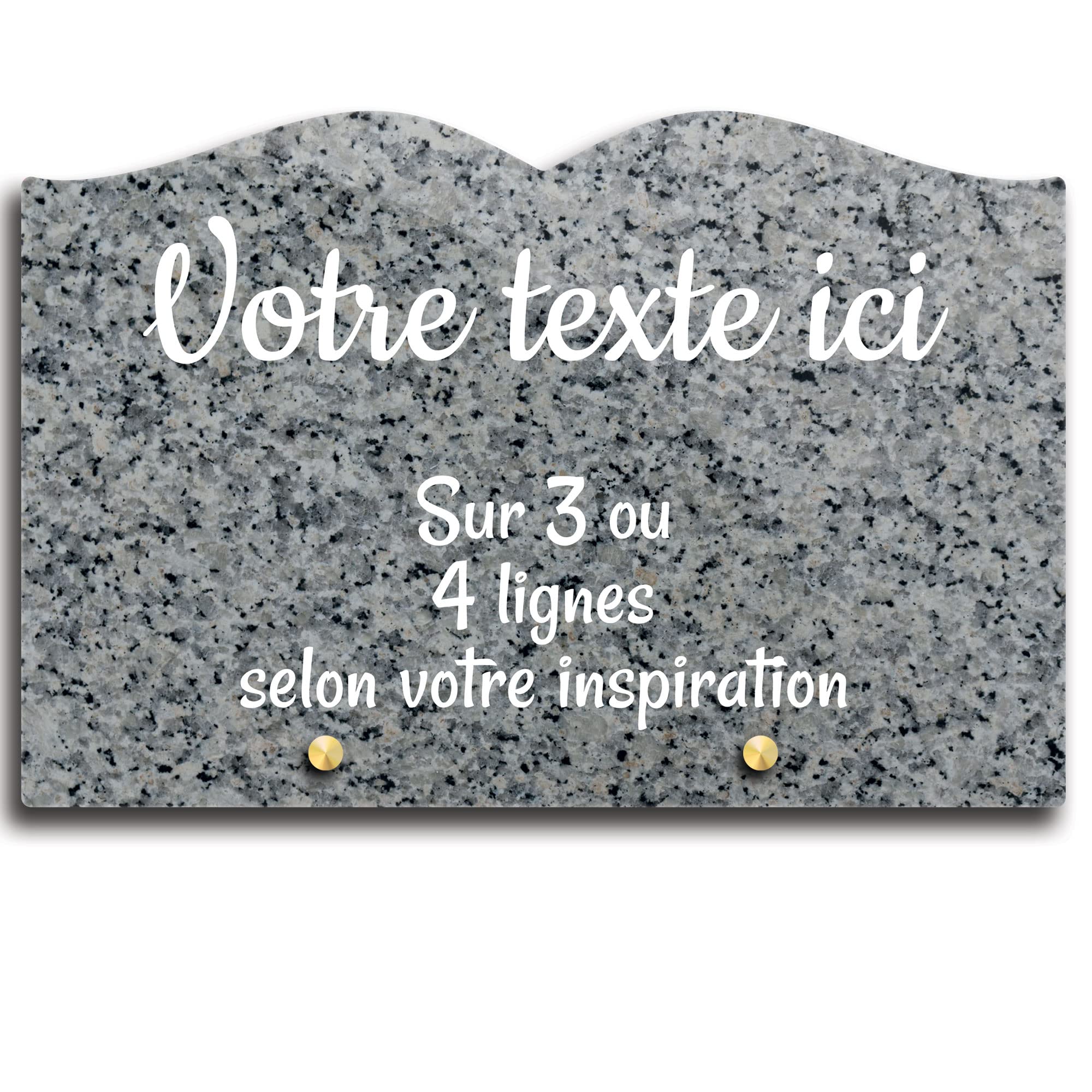 Spersonalizowana płyta nagrobna w pleksii wzór granitowy 2, różne rozmiary, grubość 6mm, spersonalizowana w wielu liniach 30x20 cm