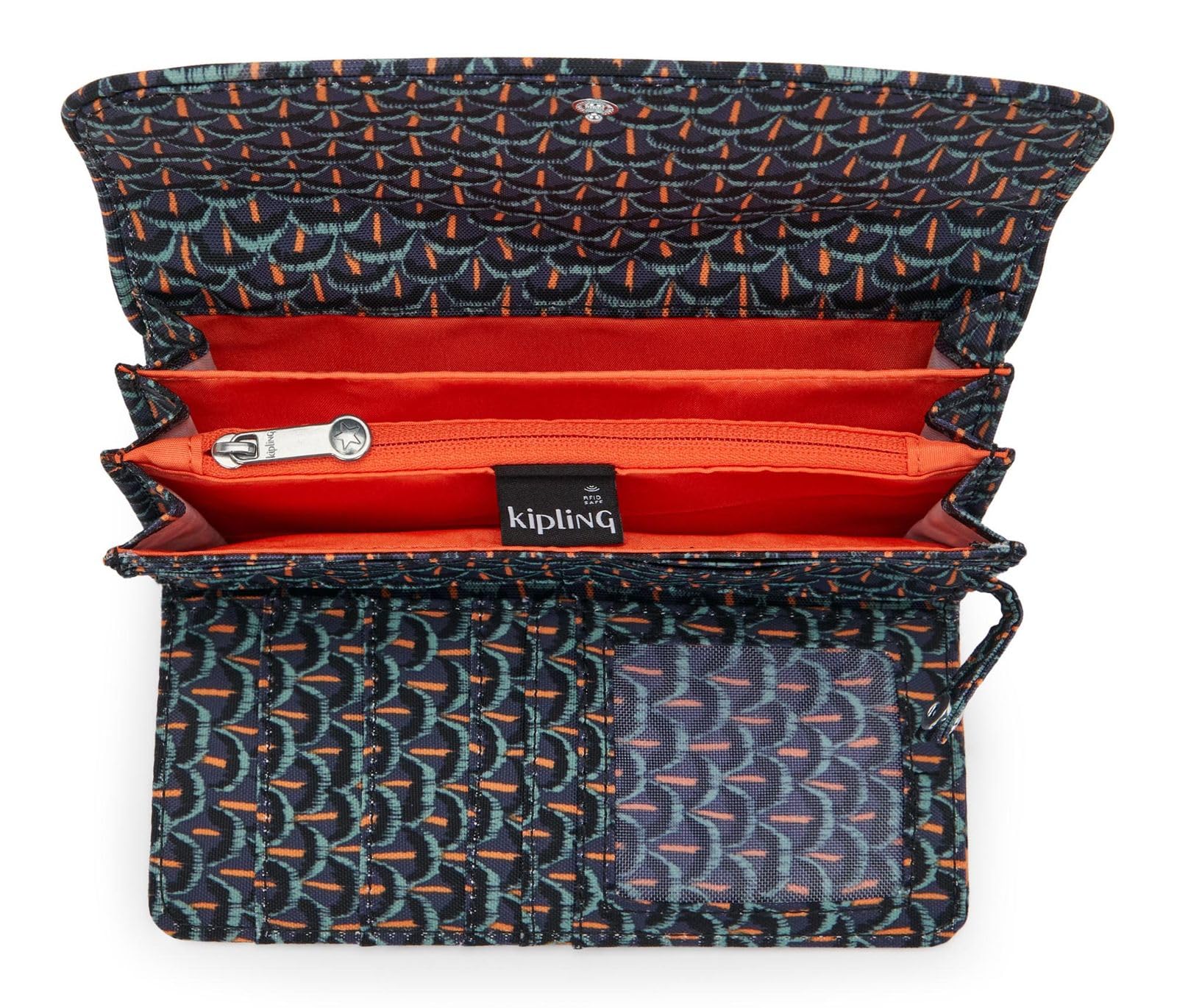 Kipling Money Land Billetera Grande, Inviting Grey (Gris)