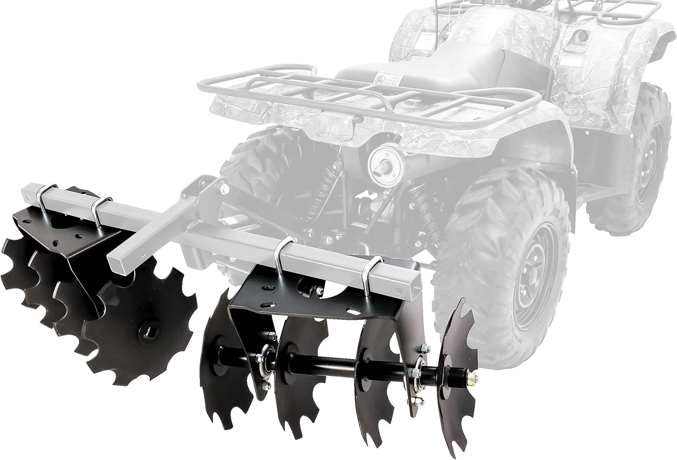 Camco ATV/UTV Disc Harrow Implement | Specifically Designed to Thoroughly Break up Tough Ground | (66001)