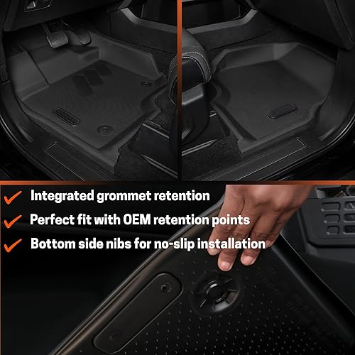 Miniatura 3 de BaseLayer - Alfombrillas para Ford F150 (2015-2025) SuperCrew, SuperCab y (2022-25) Lightning - Fabricado en Estados Unidos - Alfombrillas prémium