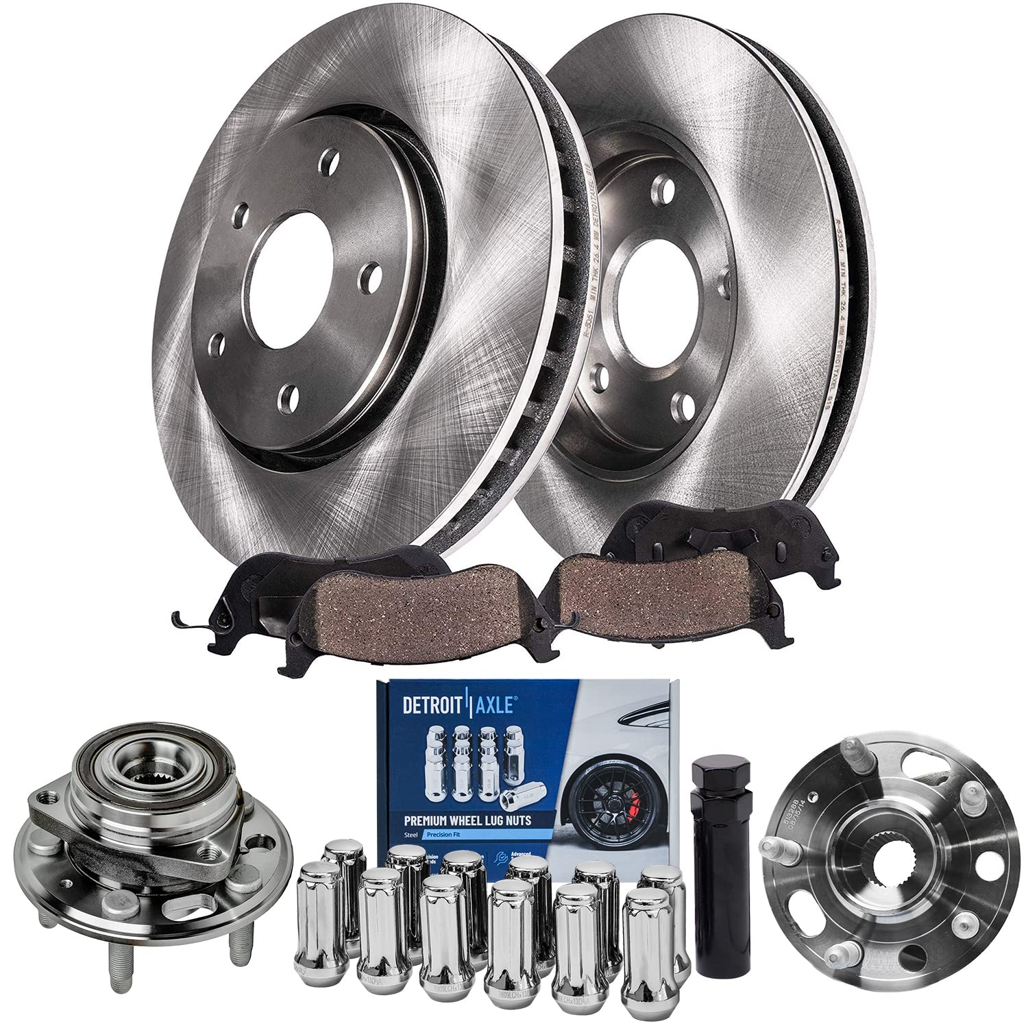 Detroit Axle - Rear Brake Kit for Buick Allure Lacrosse Regal Cadillac XTS