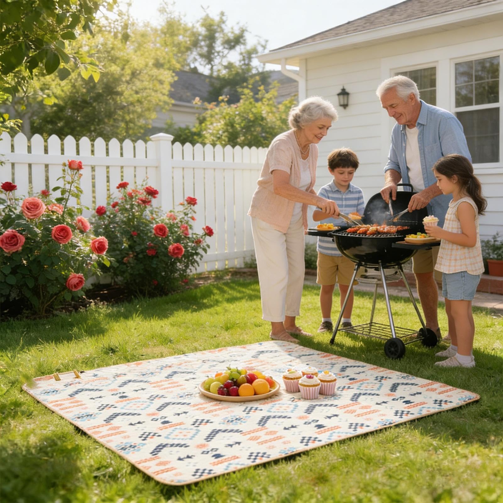 Couverture De Pique-Nique Tapis Pliant 200 Cm Sur 152 Cm
