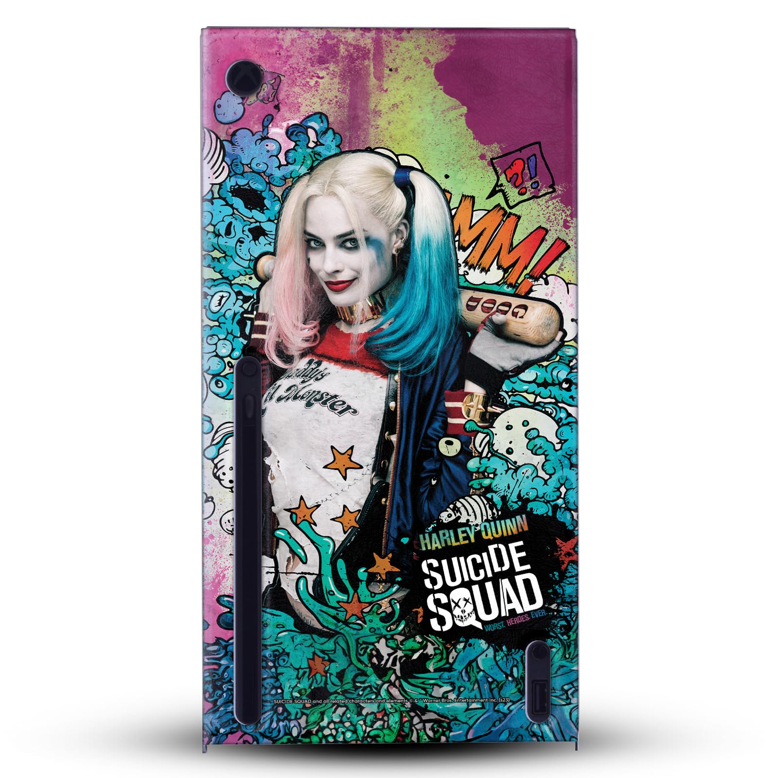 Head Case Designs Sous Licence Officielle Suicide Squad 2016 Affiche Harley Quinn Graphiques Enveloppement De Console De Jeu Et Skins Pour Manette De Jeu Ensemble compatible avec Xbox Series X
