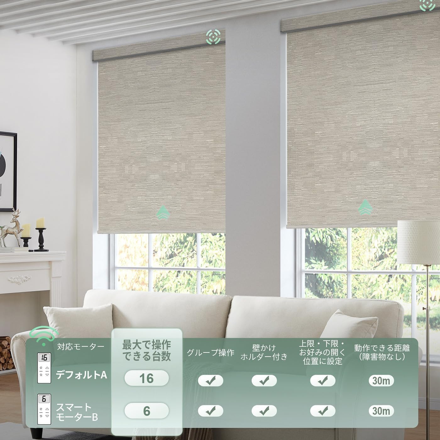 Amazon｜Yoolax 電動ロールスクリーン 遮光1級 スマートブラインド