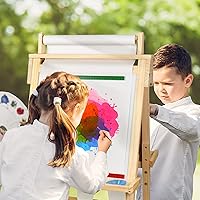 Vista 8 de Joyooss Rollo de papel de caballete de 12 pulgadas x 984 pulgadas (82 pies), rollo de papel de dibujo para pintar caballetes de niños, papel de arte