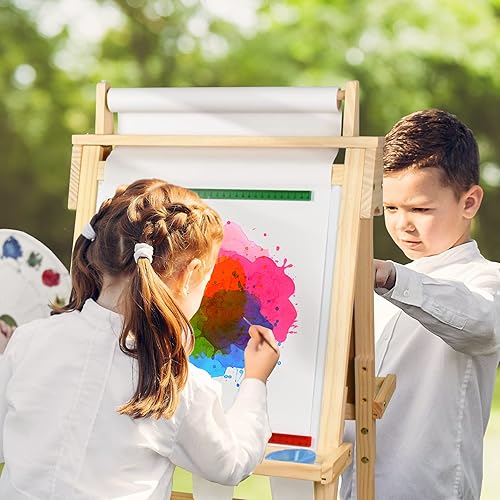 Miniatura 6 de Joyooss Rollo de papel de caballete, 16 pulgadas por 82 pies (paquete de 4 unidades en total 328 pies), papel de arte y manualidades, papel de