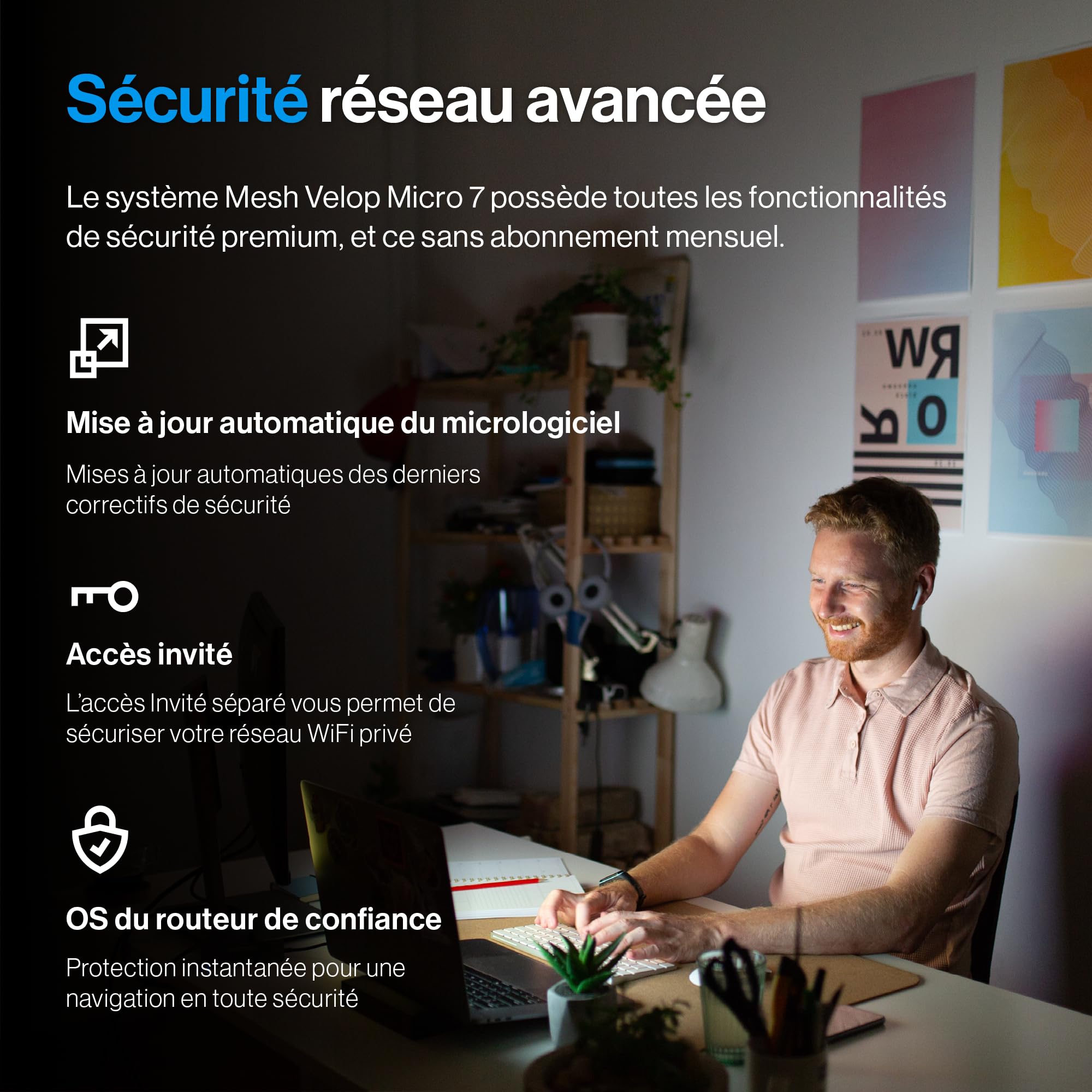 Système Mesh Velop Micro 7 de Linksys | WiFi BE5000 Double Bande | Couverture Multiroom : Jusqu’à 200 m² par borne | Ethernet 2,5 Gbit/s | 1,8 Fois Plus Rapide Que Le WiFi 6 | Lot de 3