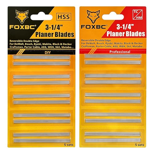 FOXBC 3-1/4 Inch Planer Blades Replacement for DeWalt, Makita, Bosch,