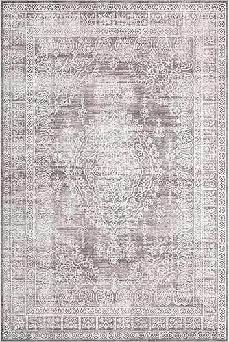 Miniatura 7 de Alfombras de área de 8 x 10 para sala de estar y dormitorio alfombra grande lavable con parte trasera antideslizante, resistente a las manchas,