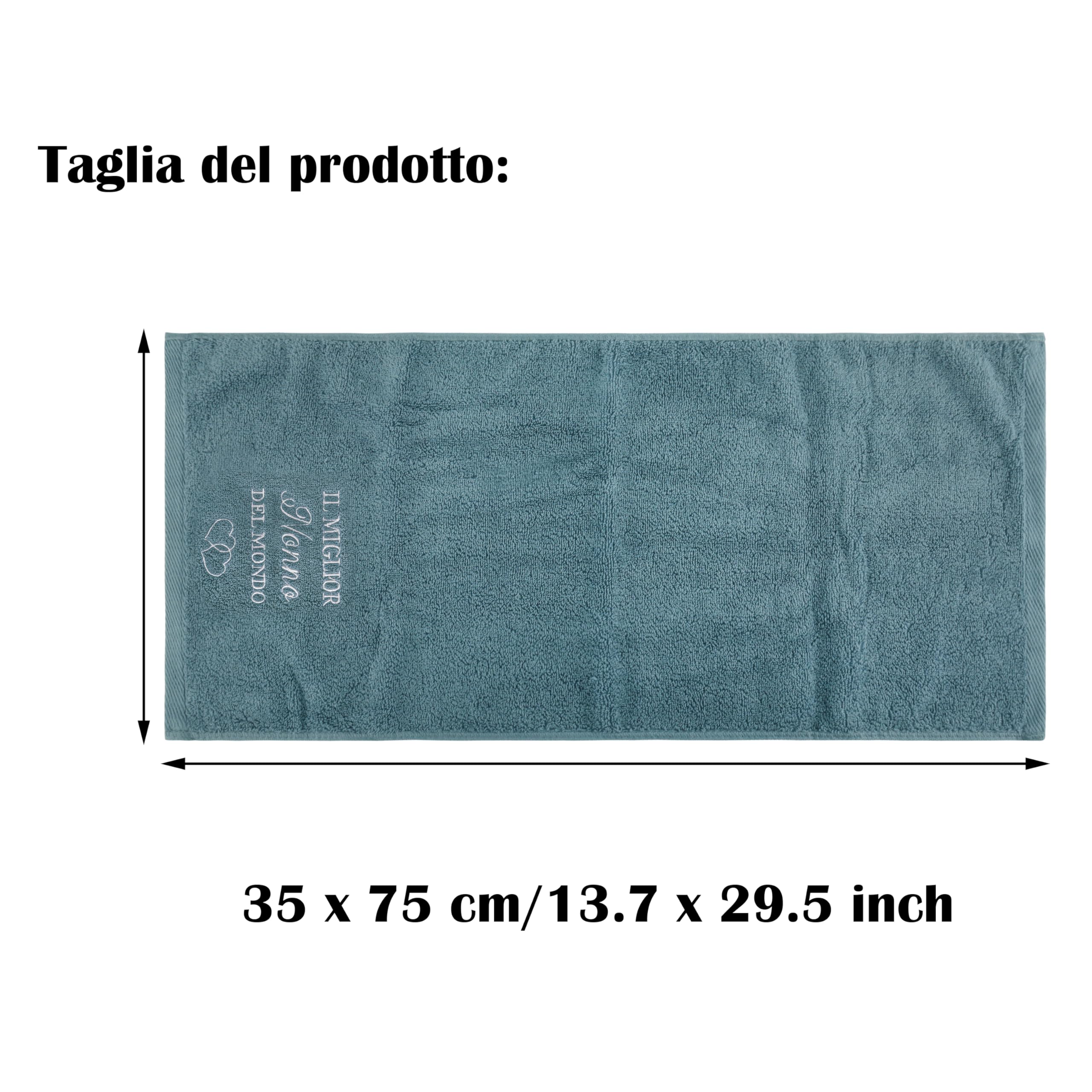 Merclix Festa Dei Nonni Idee Regalo 2 Set Di Asciugamani 35 x 75 Cm Regalo Nonni Natale Nonno Nonna Compleanno da Nipoti Nipote