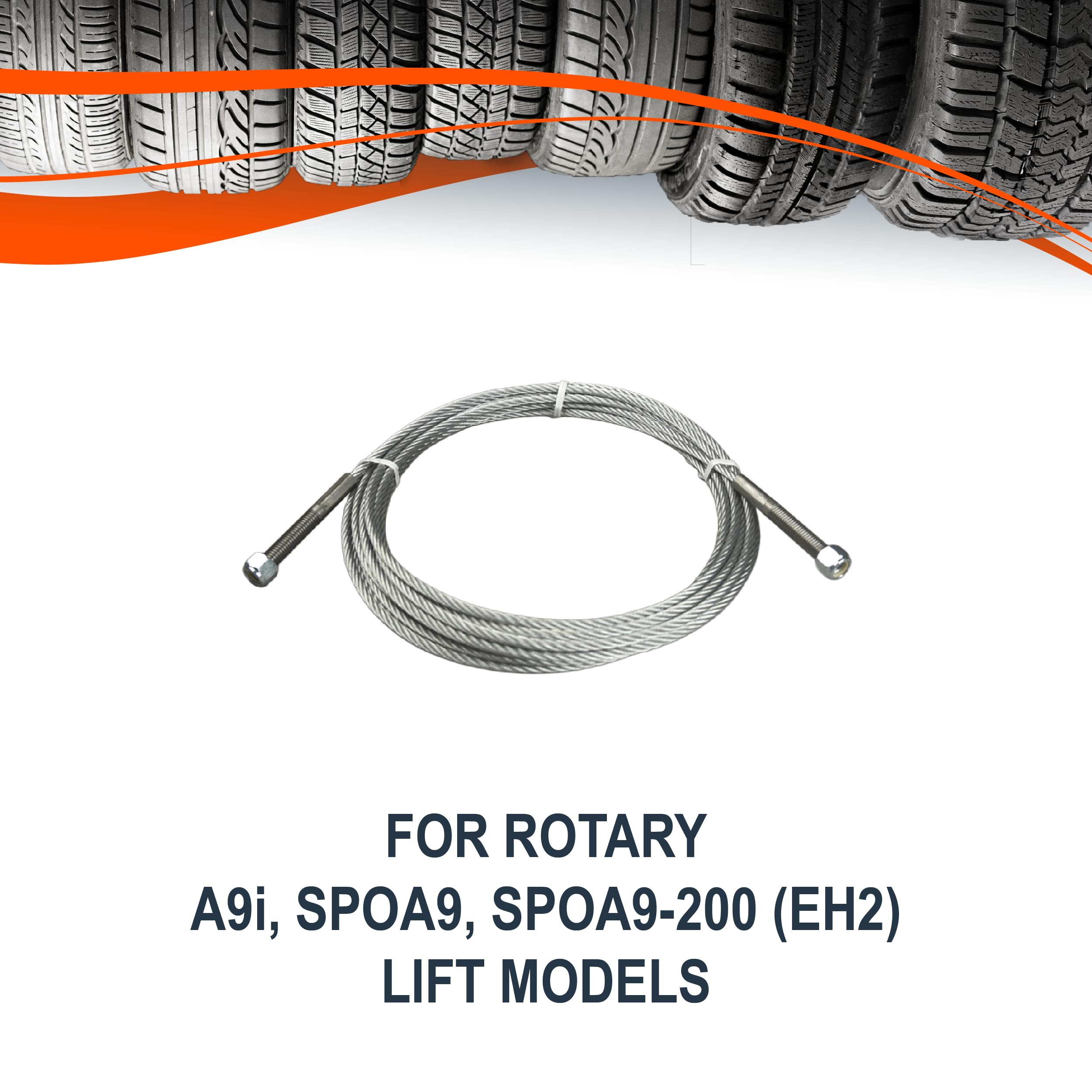 Hebekabel – für Drehlift A9i, SPOA9, SPOA9-200 (EH2) Modelle – SVI # BH-7528-75 – Ref # N35