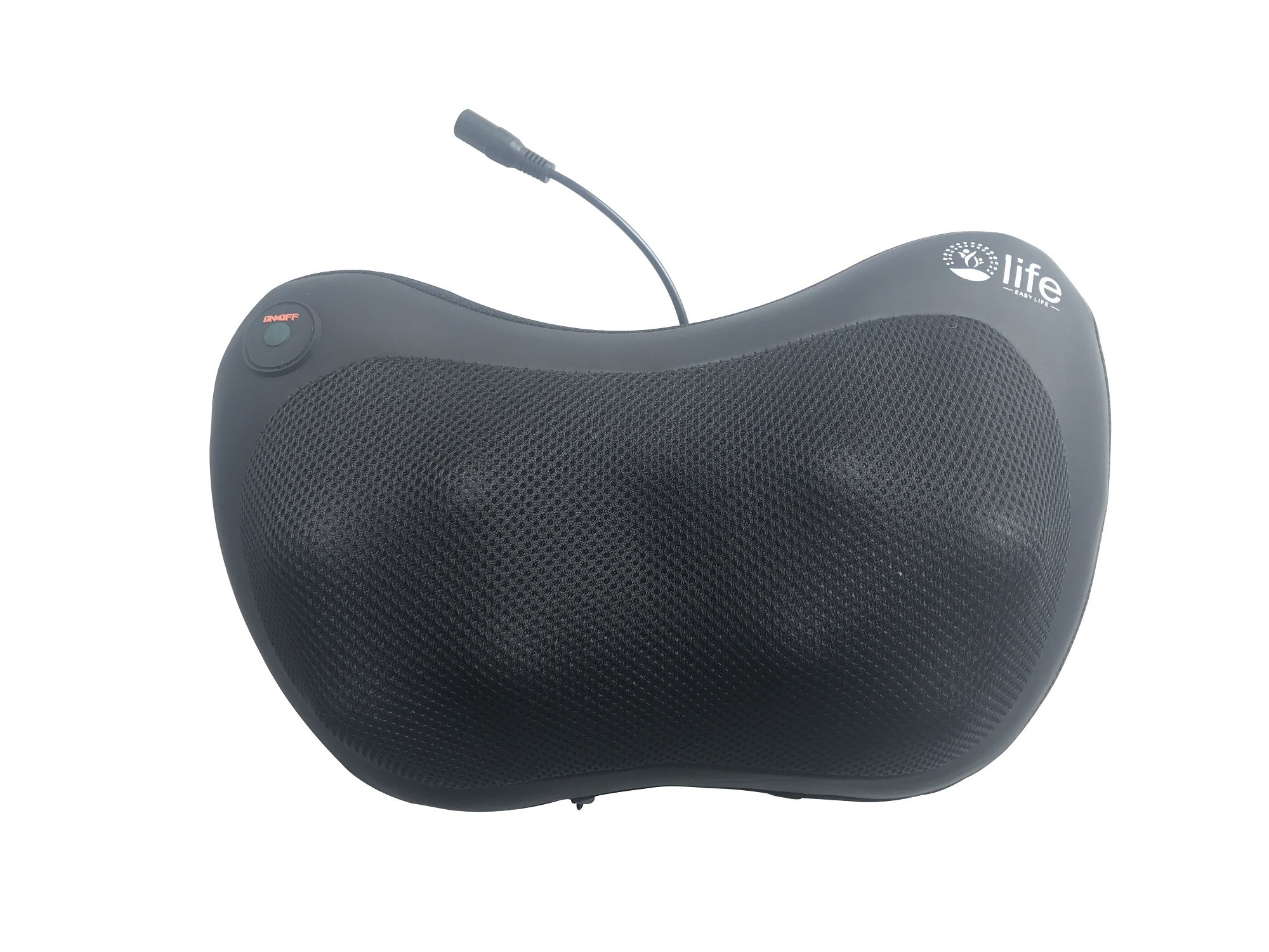 Electric 8 Deep Kneading Head Shoulder Back Body Neck Kneading Shiatsu Massage Pillow with Heating for Home, Office and Car use