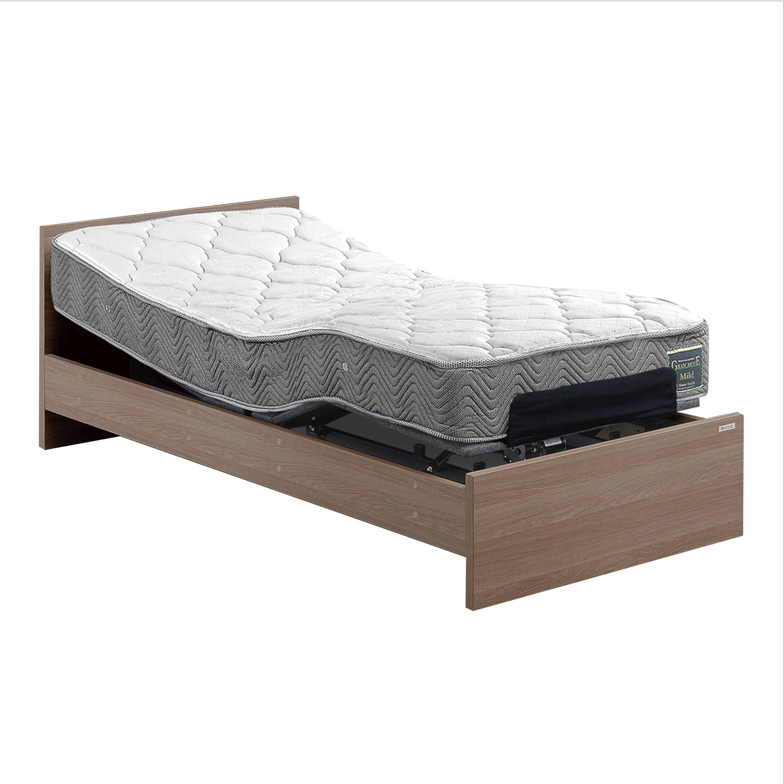 グランツ電動ベッド シングル 手すり付き 【引取限定】