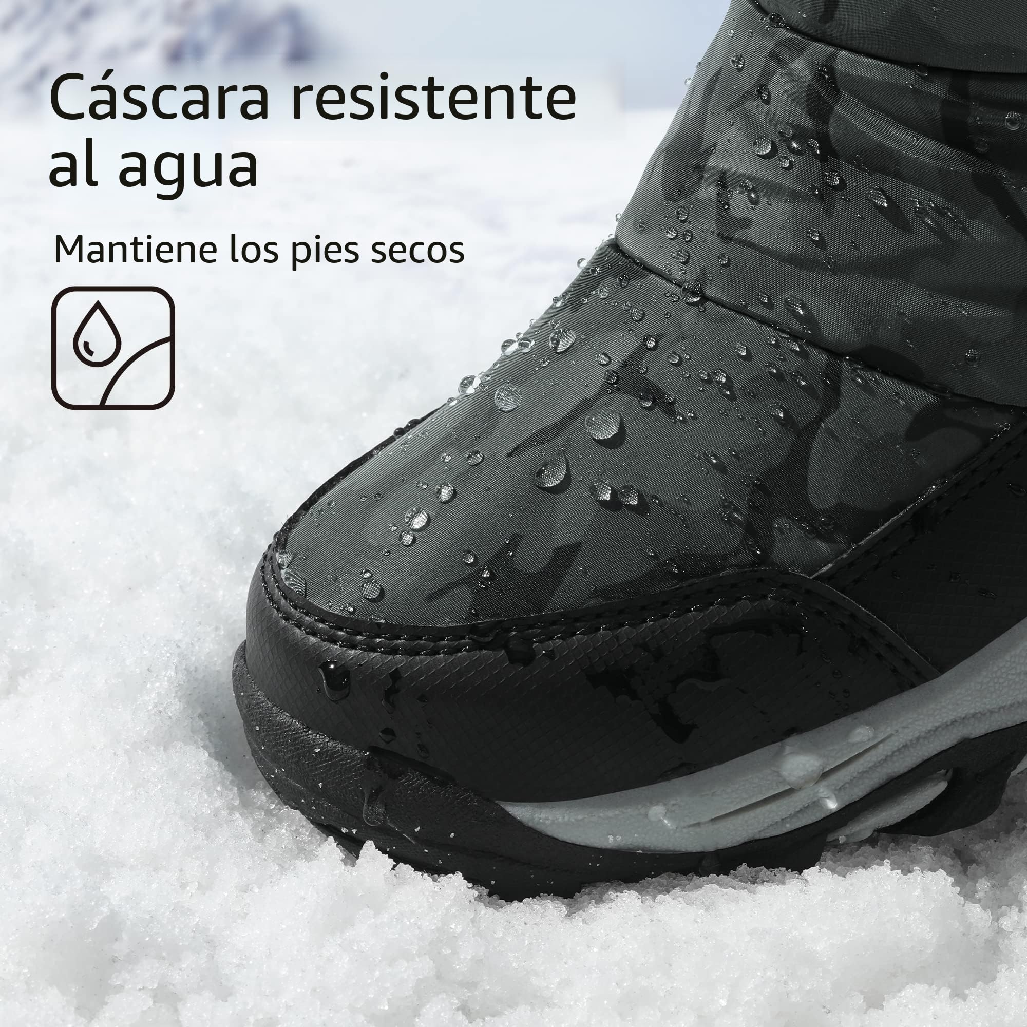 DREAM PAIRS Botas de Nieve de Invierno para Niños y Niñas Zapatos Impermeables de Media Caña con Suela Antideslizante