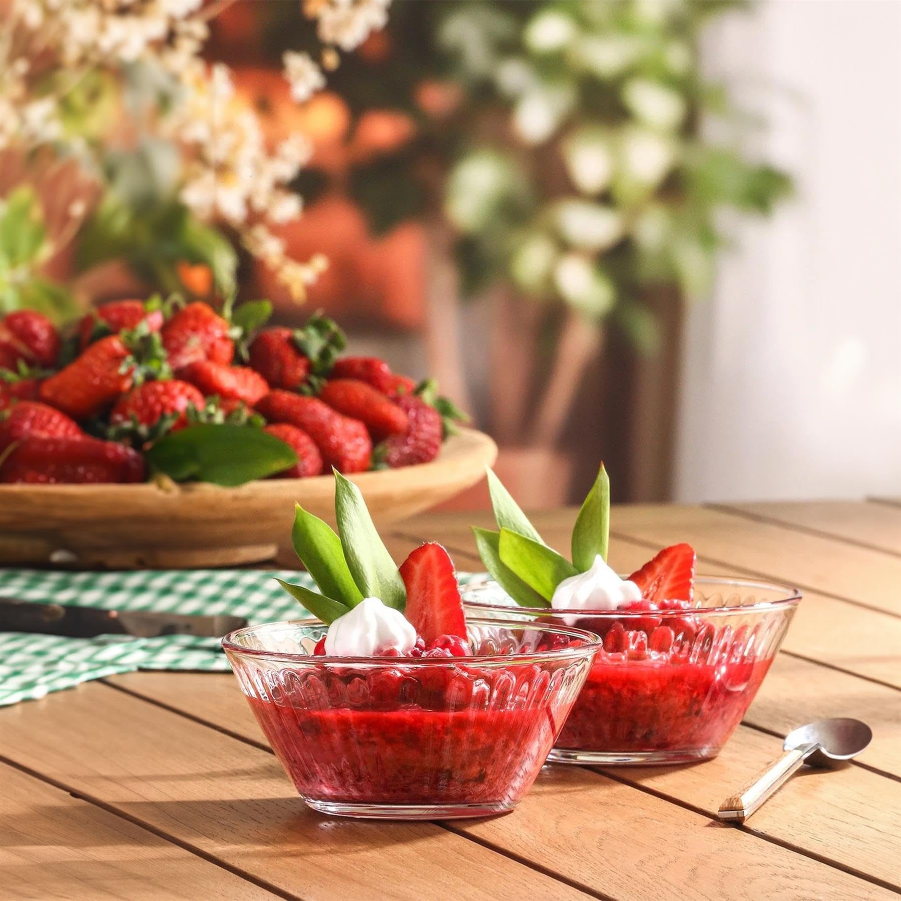 LAV Hestia Bols à Collation en Verre - 10.5cm - Clair - 12x Petit Cuisine Party Dessert Nourriture Fruit Doux Grignotages Service Tremper Sauce Tapas Plats Ensemble