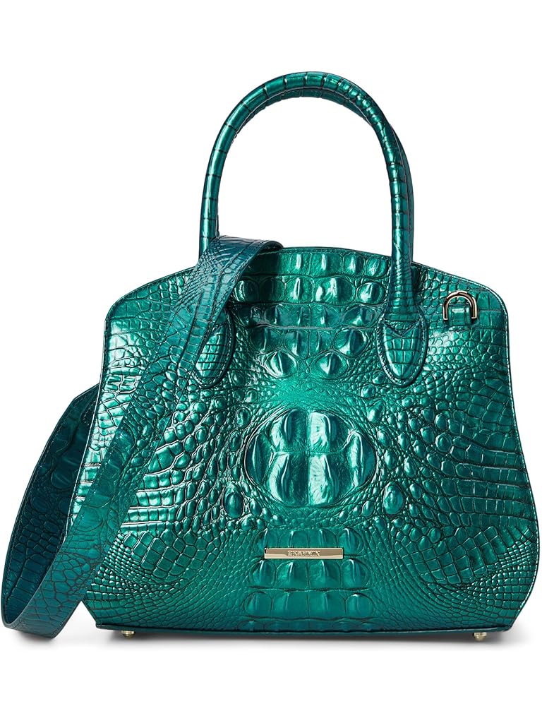 Green Brahmin Rosetta Satchel