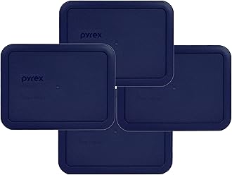 Pyrex 7210-PC Rectangle Blue 3 Cup Storage Lid for Glass Dish (4)