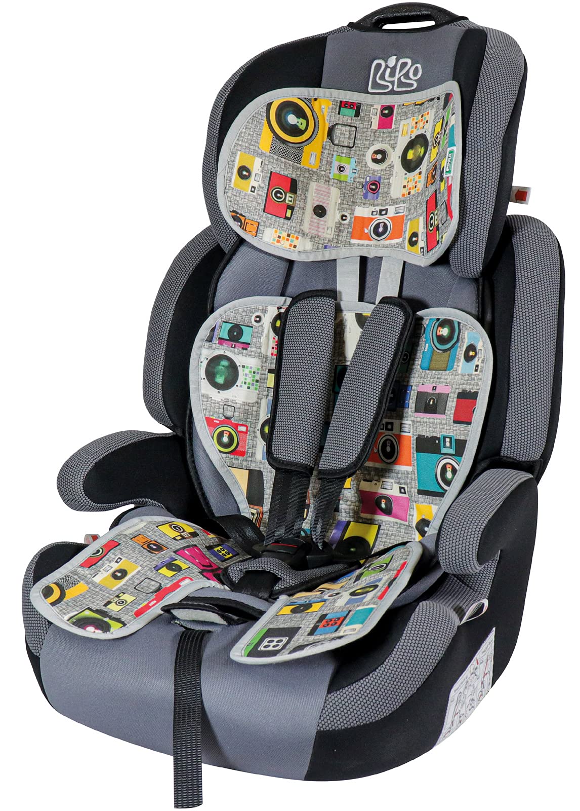 BIBO Fresh - Funda de Asiento Reversible de Verano, antisudor y Transpirable para Asientos de Coche y cochecitos. Material Fresco y práctico Fabricado en Italia. Papel Textil y algodón
