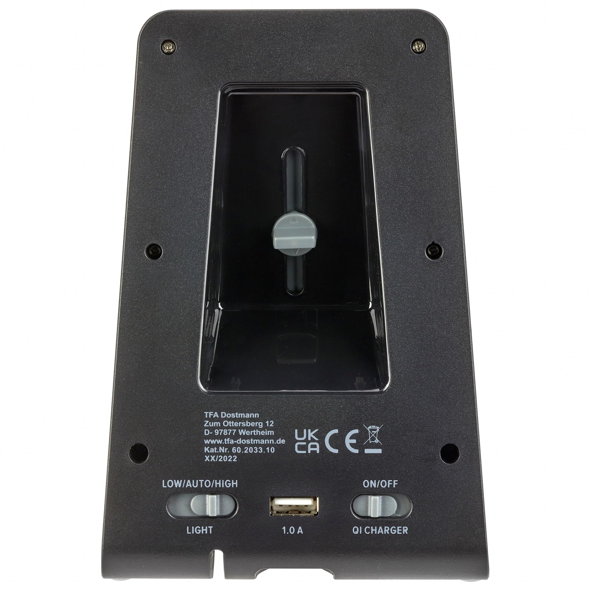 Réveil Numérique - TFA DOSTMANN - ICONCHARGE - Charge Inductive 10W