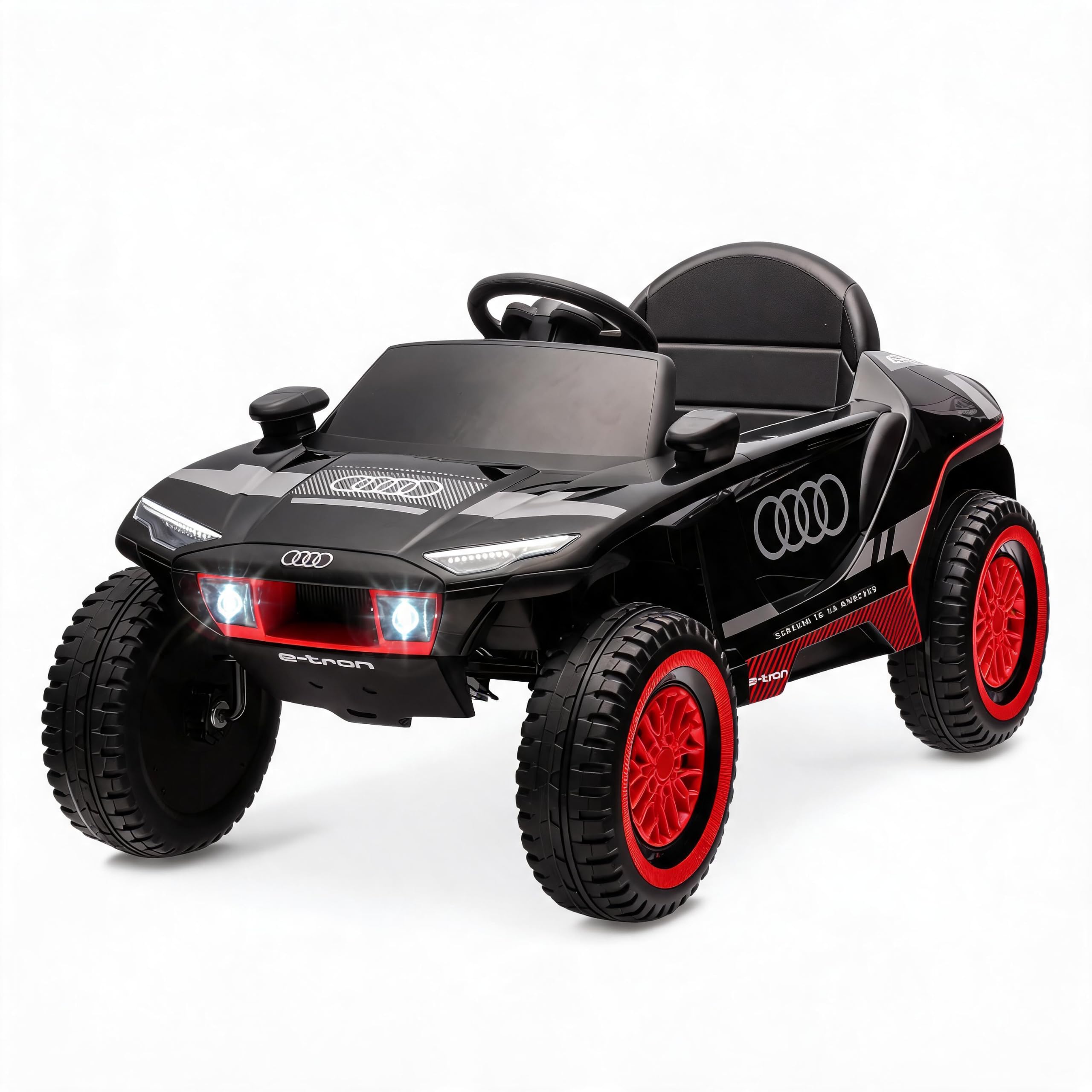 Auto elettrica per bambini 12V licenza Audi RS E-Tracciatore - Doppio motore 35W - Sospensioni a molla - Luci LED - Pneumatici EVA - Clacson - Telecomando - Sicurezza per 3-8 anni - Colore