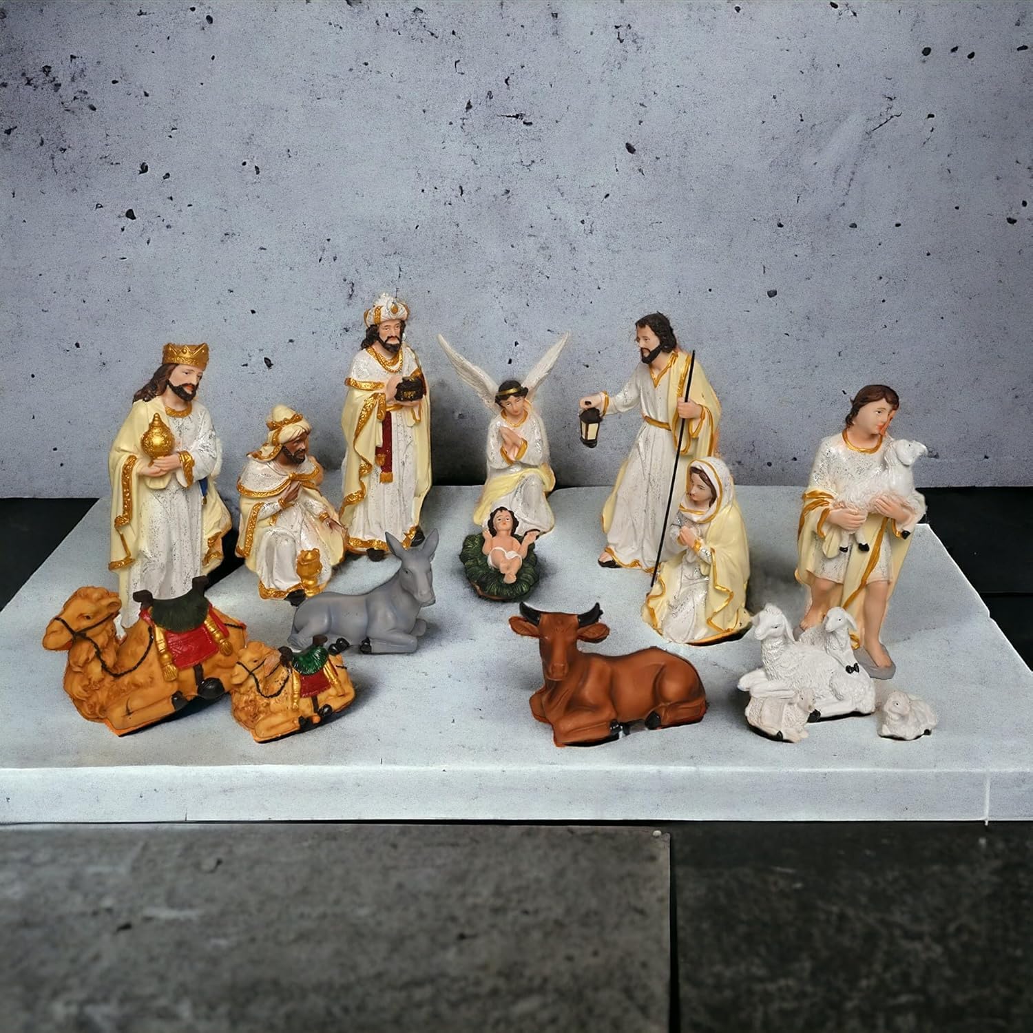 Buy Divine Creation 15 pcs Nativity Set | Crib Set Perfect for