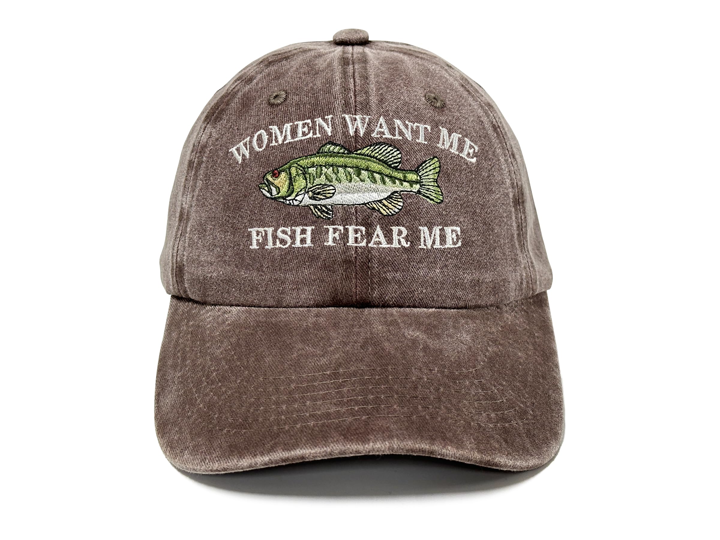 Fish Fear Me Women Want Me Embroidered Baseball Caps for Men Boy