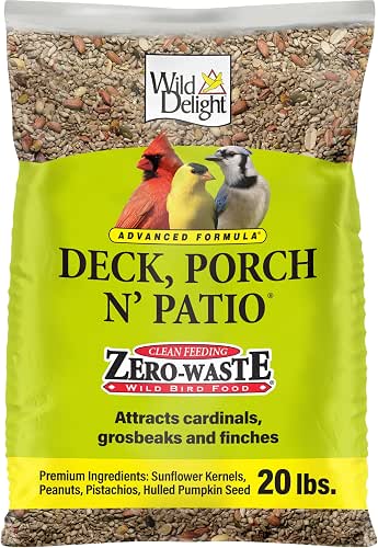 Wild Delight Deck, Porch N' Patio No Waste Bird Food,