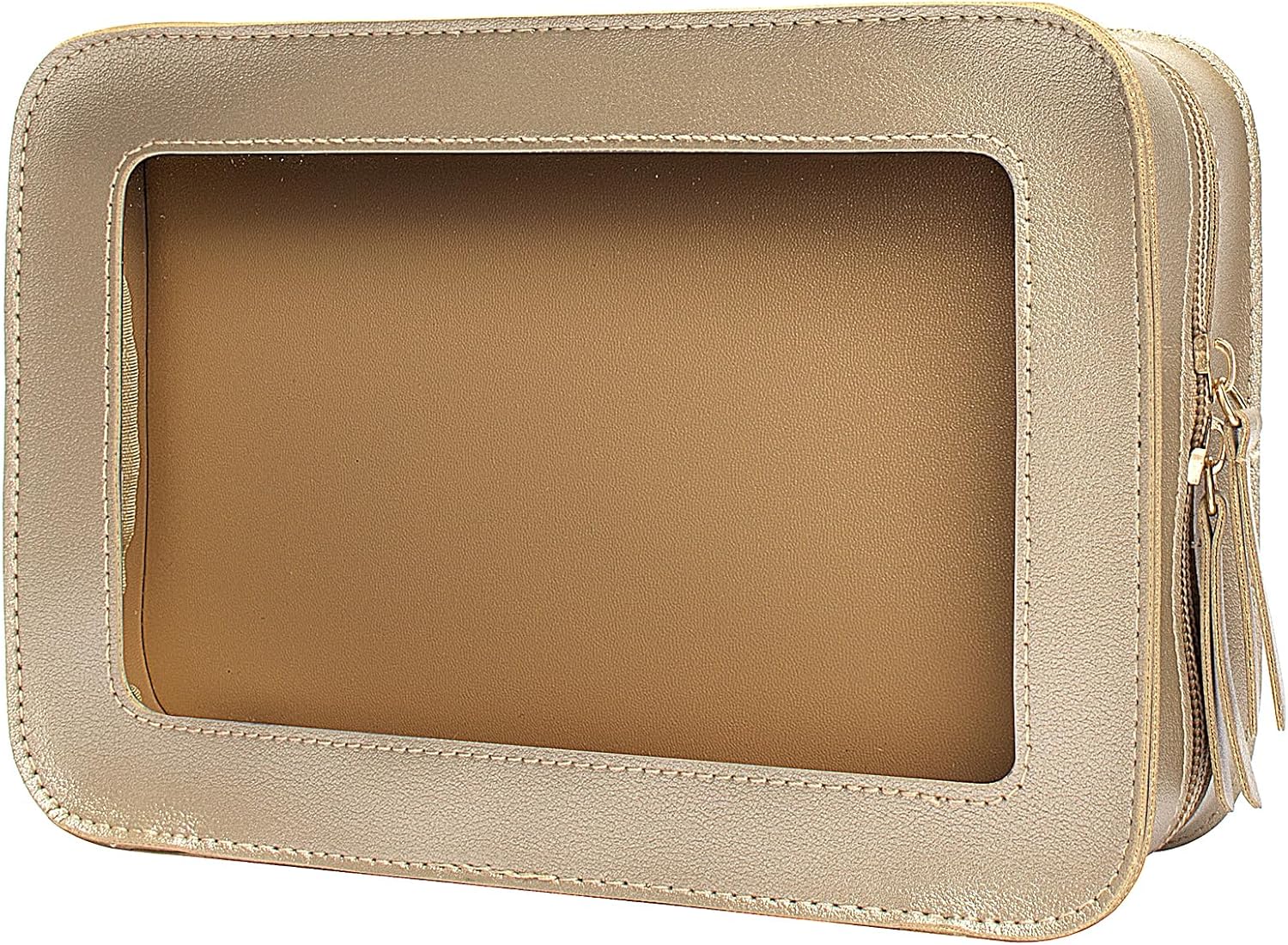 LETGO Clear Makeup Bags, TSA Approved Toiletry Bag with