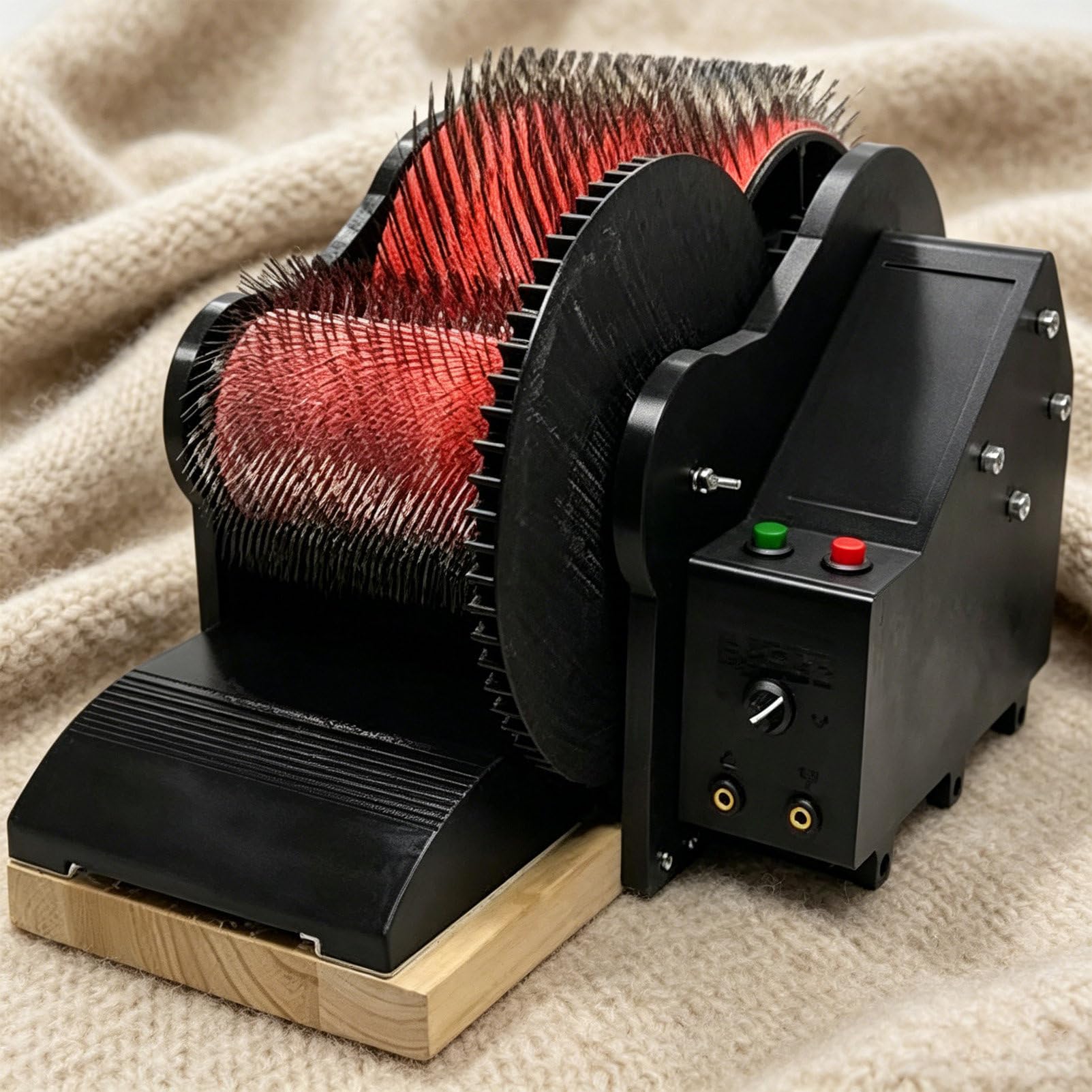 Pvxa Wool Combing Machine, Wool Drum Carder Fiber Carding Machine, Fast Color Mixing, Combing, Spinning, with Foot Pedal, for DIY Craft Make Felt