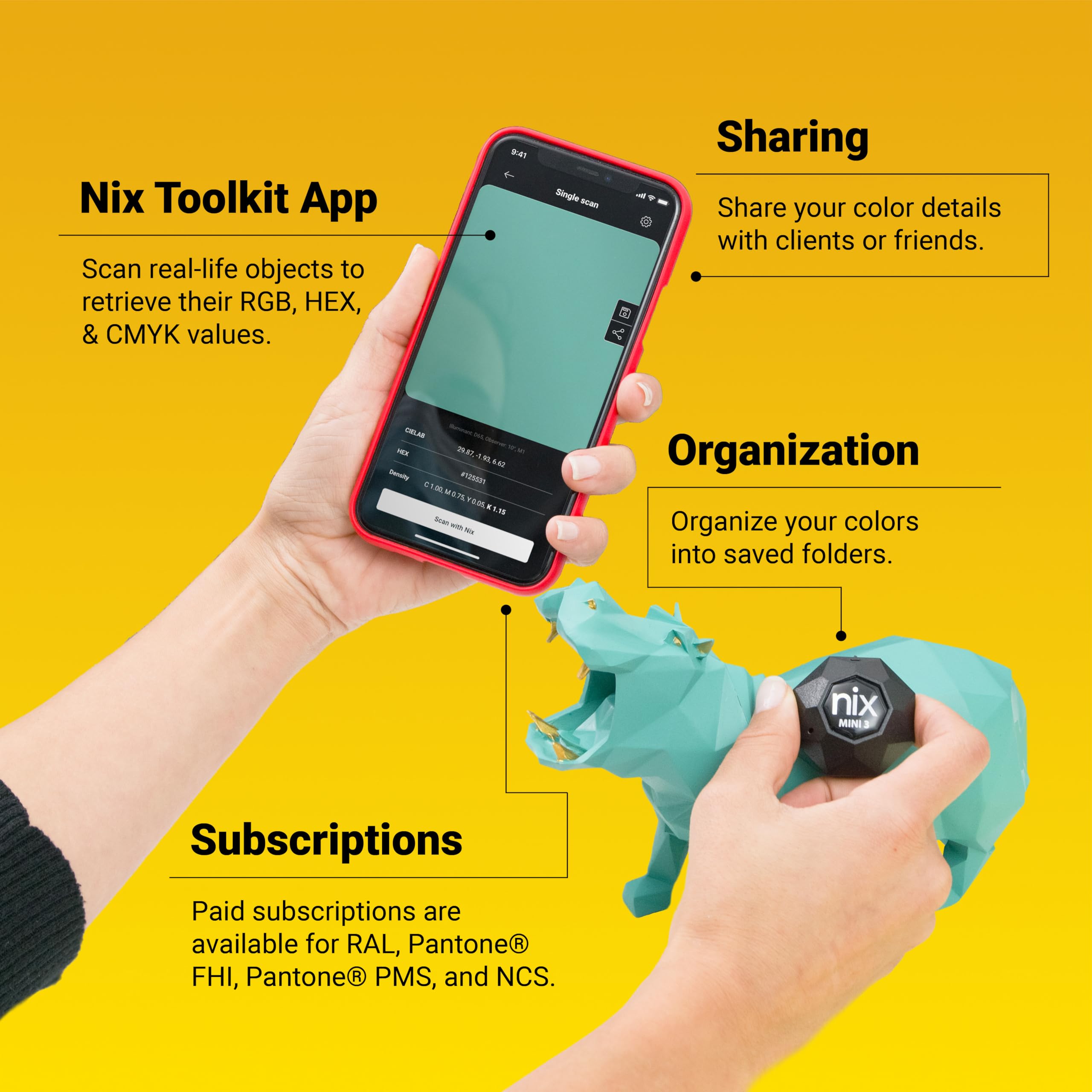 Nix Mini 3 Colorimeter - Instant Color Matching -7 Nix Mini 3 Colorimeter - Instant Color Matching -7