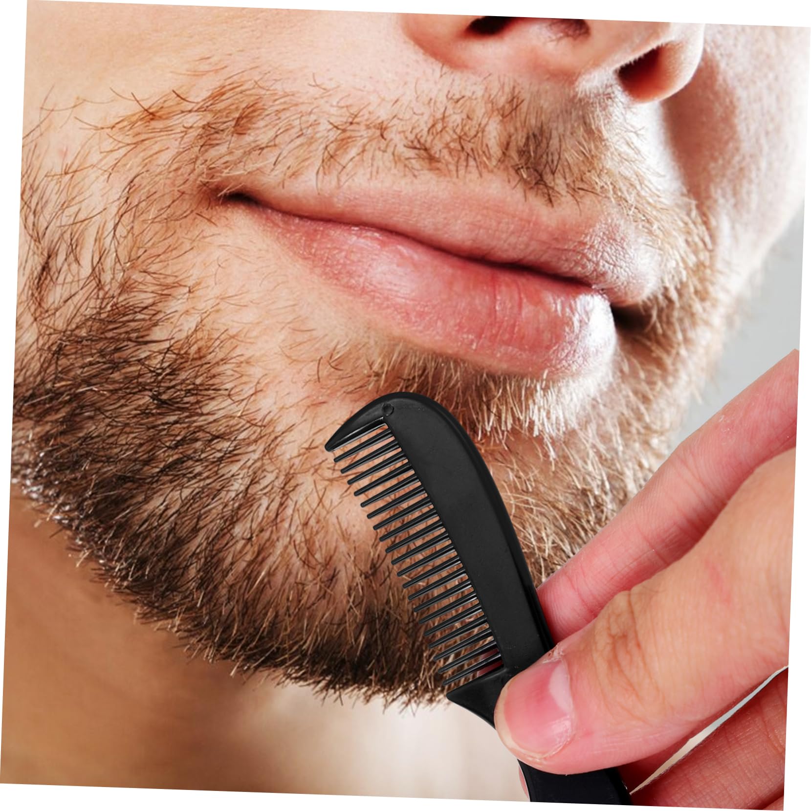 Gogogmee 10Pcs Beard Comb Portable Grooming Tool for Men Versatile Hair Beard Styling Combs for All Hair Compact Design for Travel and Touch Ups